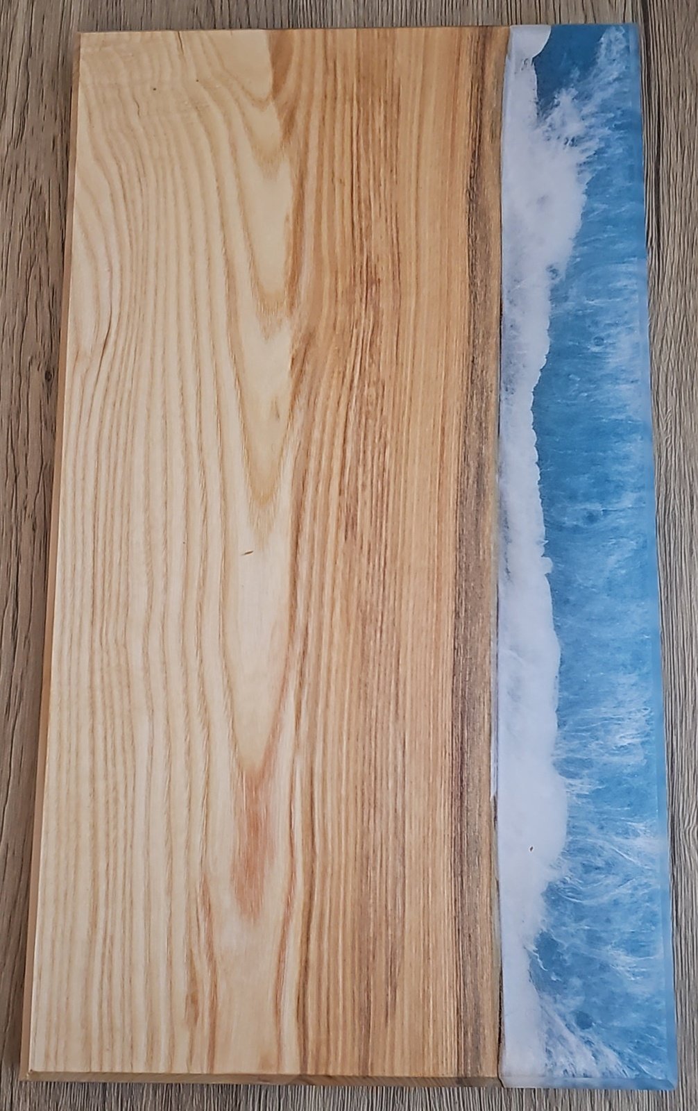 Ocean Epoxy Hickory Charcuterie Boards/Serving Board
