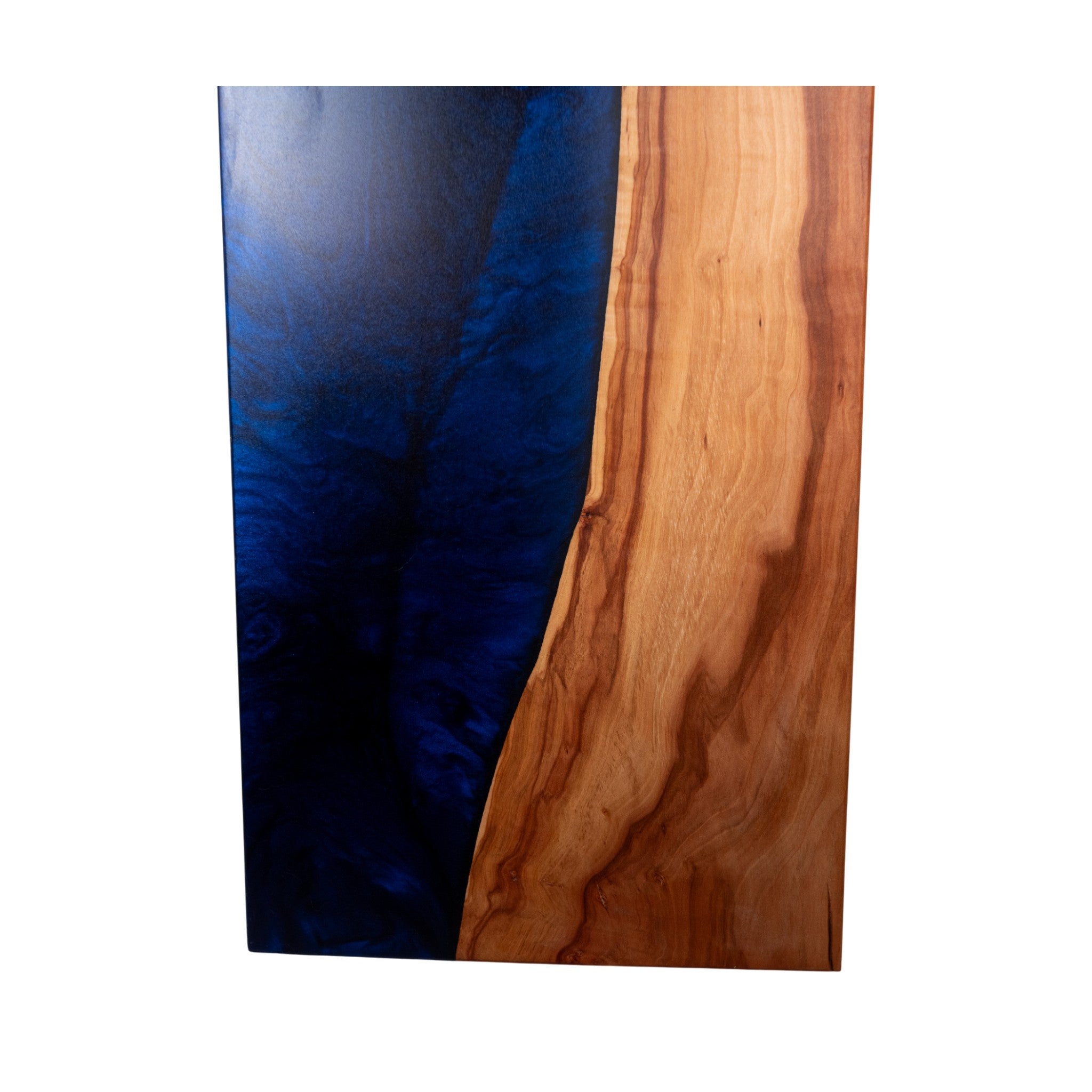 Apple Wood with Dark Blue Epoxy Charcuterie Boards/Serving Board