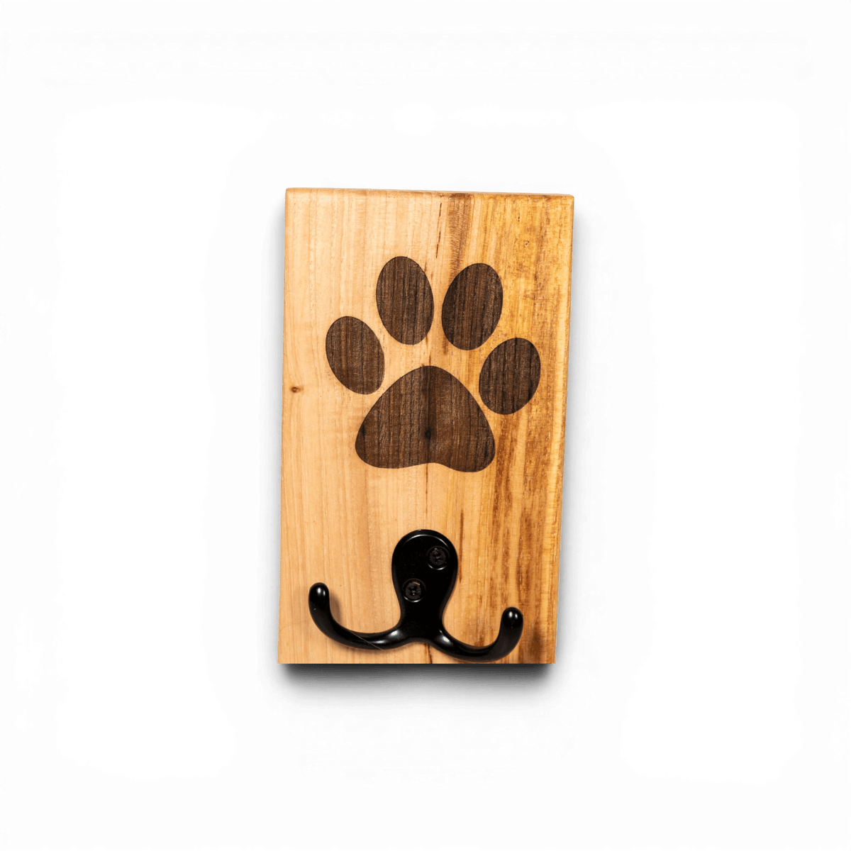 Ash Wall Mount Dog Paw Leash Holder