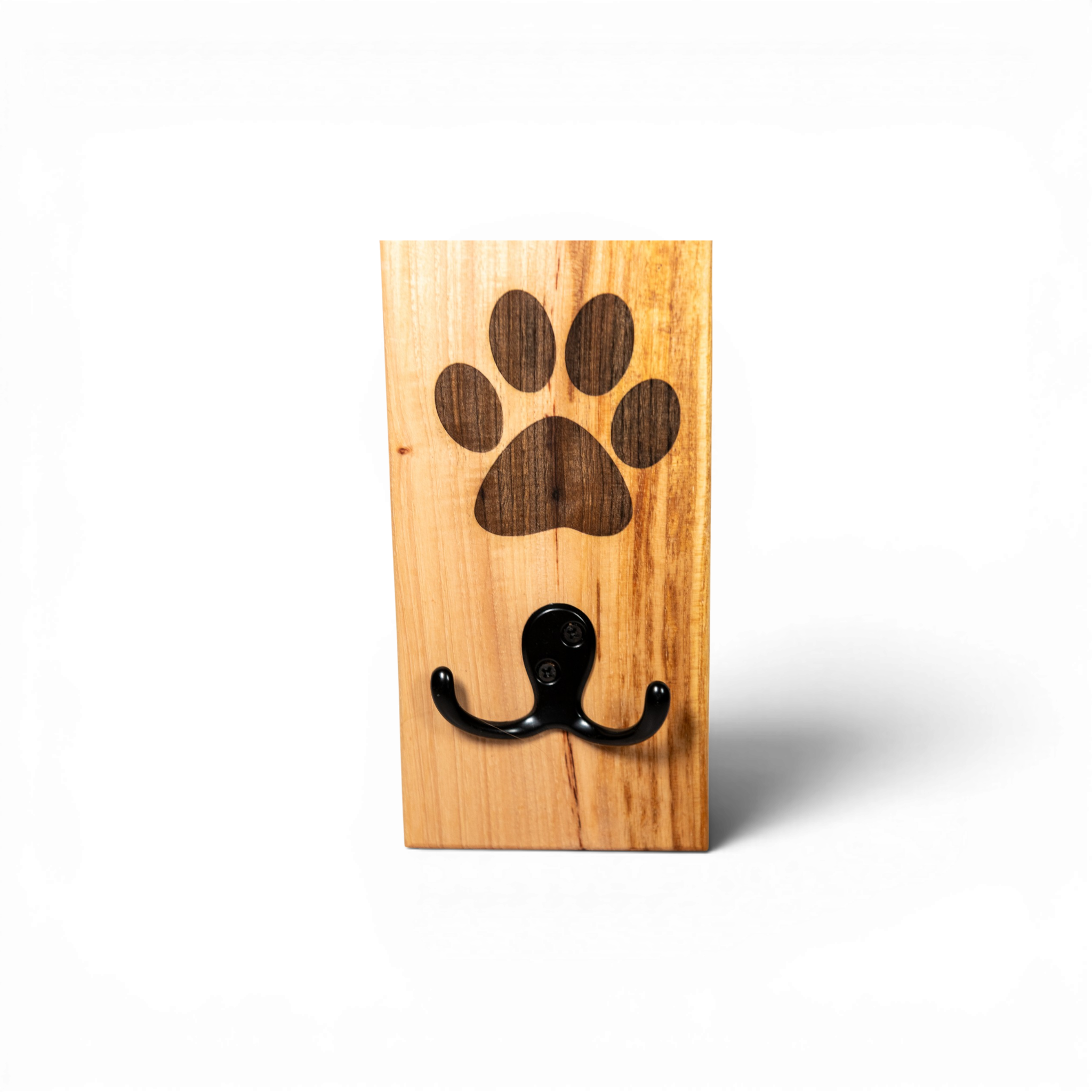 Ash Wall Mount Dog Paw Leash Holder