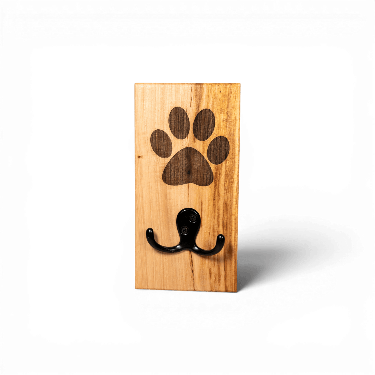 Ash Wall Mount Dog Paw Leash Holder