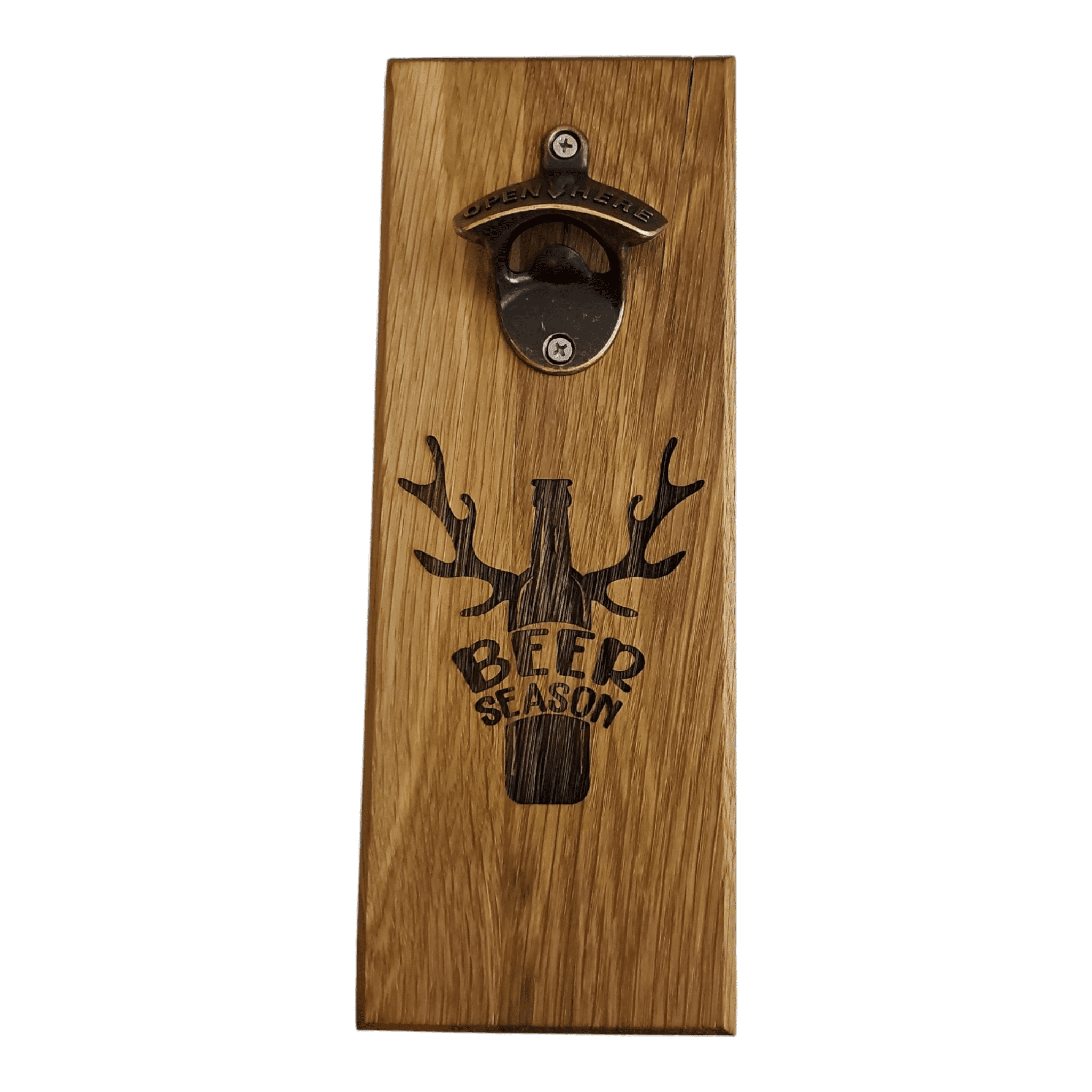 Beer Season" Wall Mounted Magnetic Bottle Opener