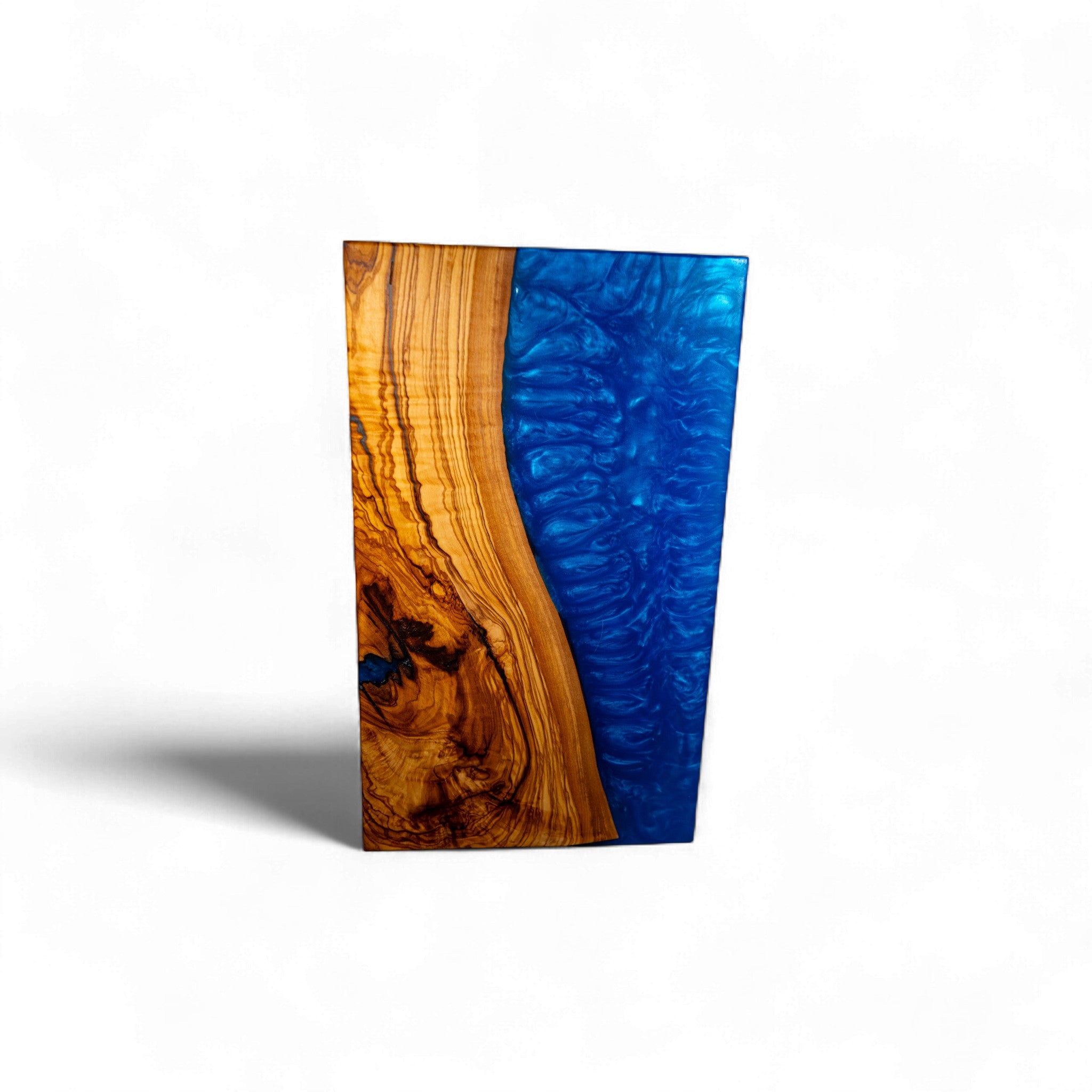 Blue Epoxy Olive Wood Charcuterie Boards/Serving Board