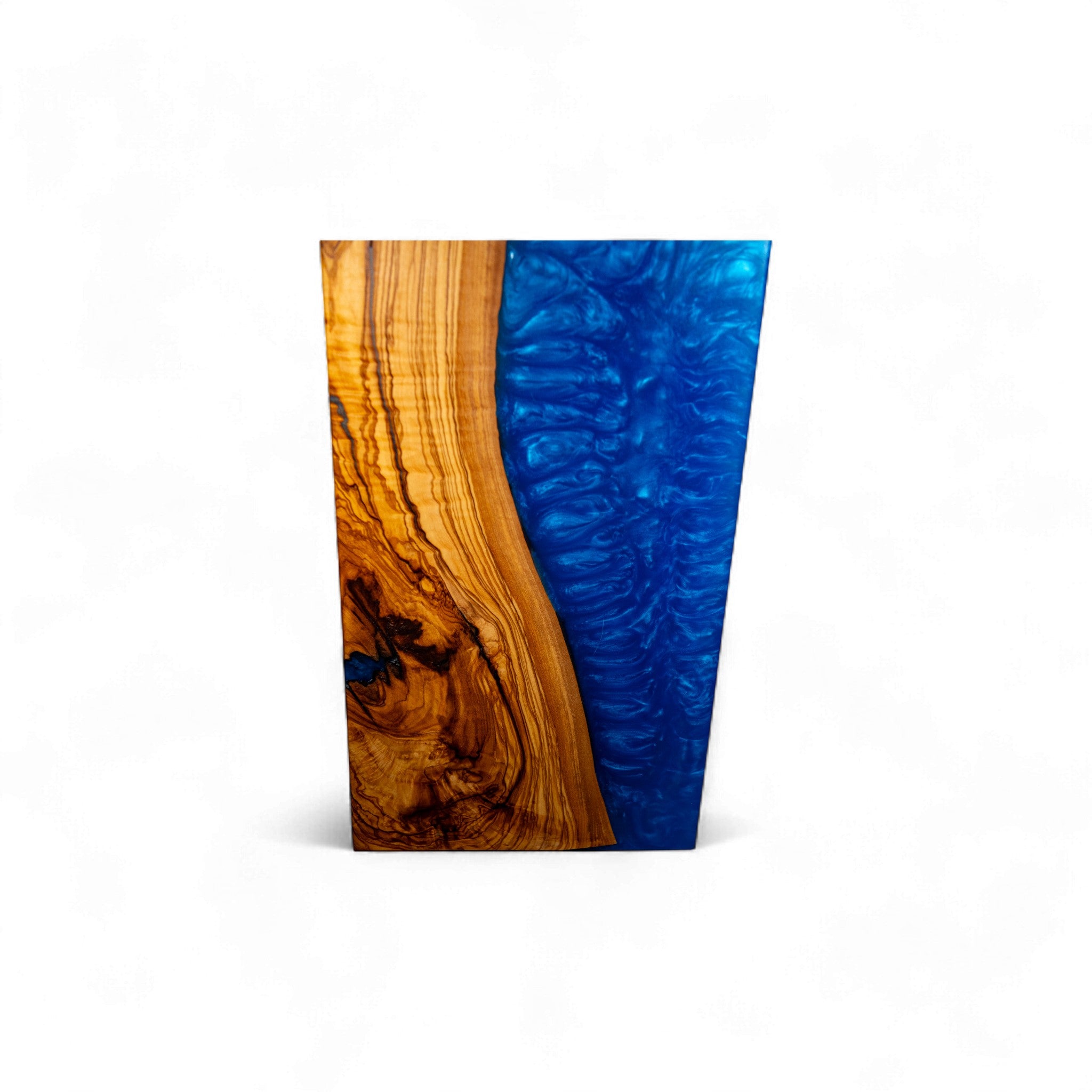 Blue Epoxy Olive Wood Charcuterie Boards/Serving Board