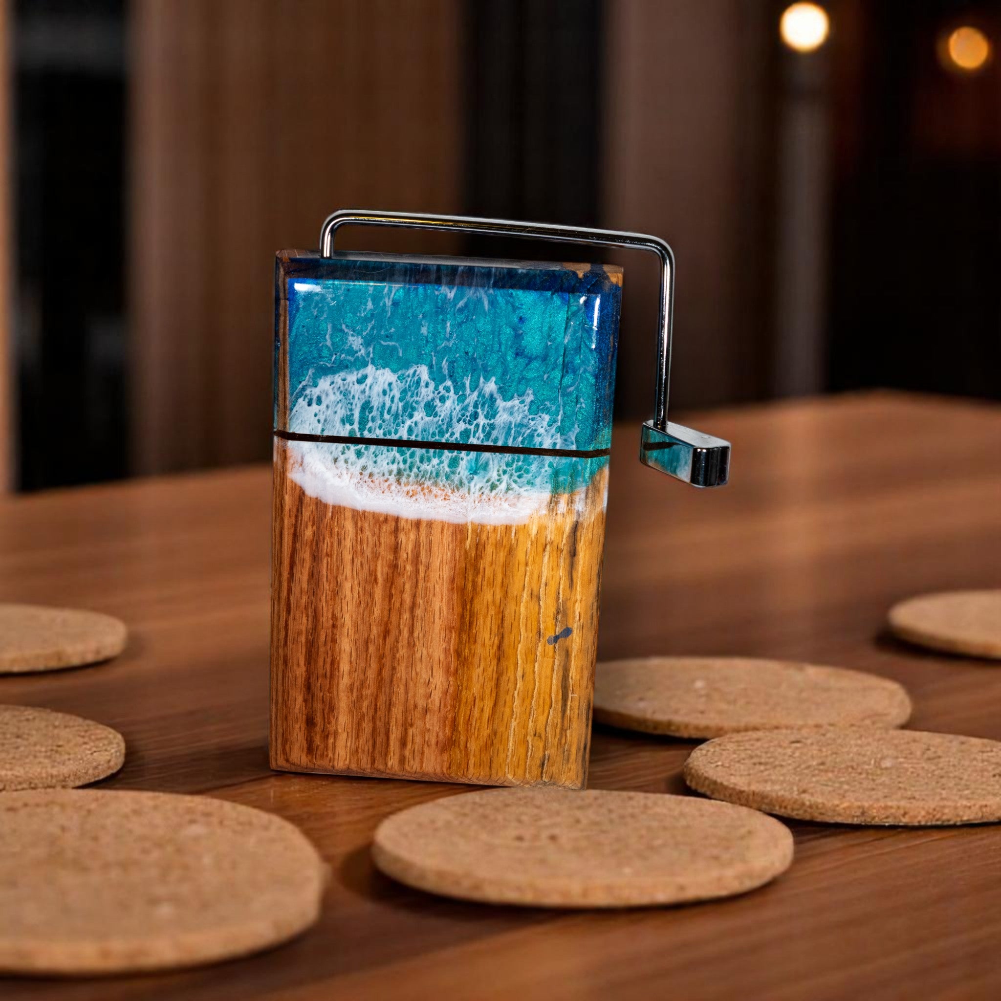 Bori-Ocean Wave Cheese Slicer Board