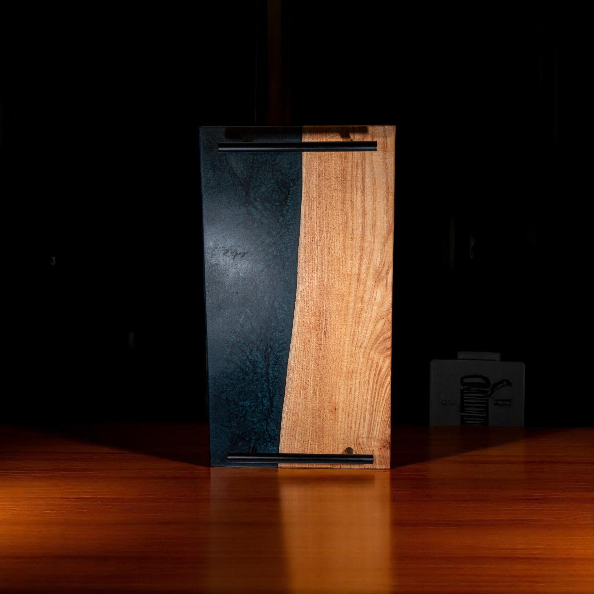 Coffee Dark Green Epoxy Charcuterie Boards/Serving Board