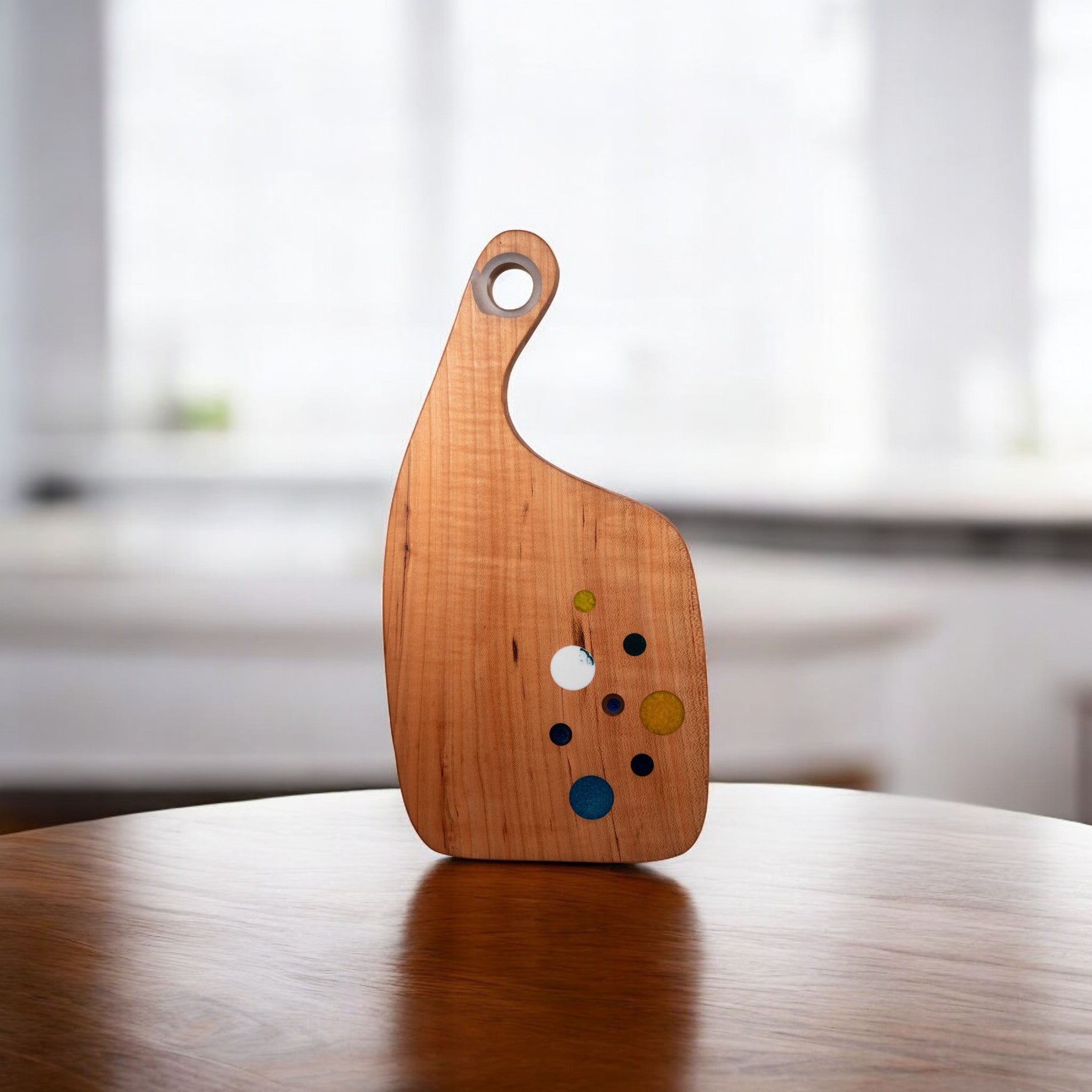 Color Epoxy Cherry Charcuterie Boards/Serving Board