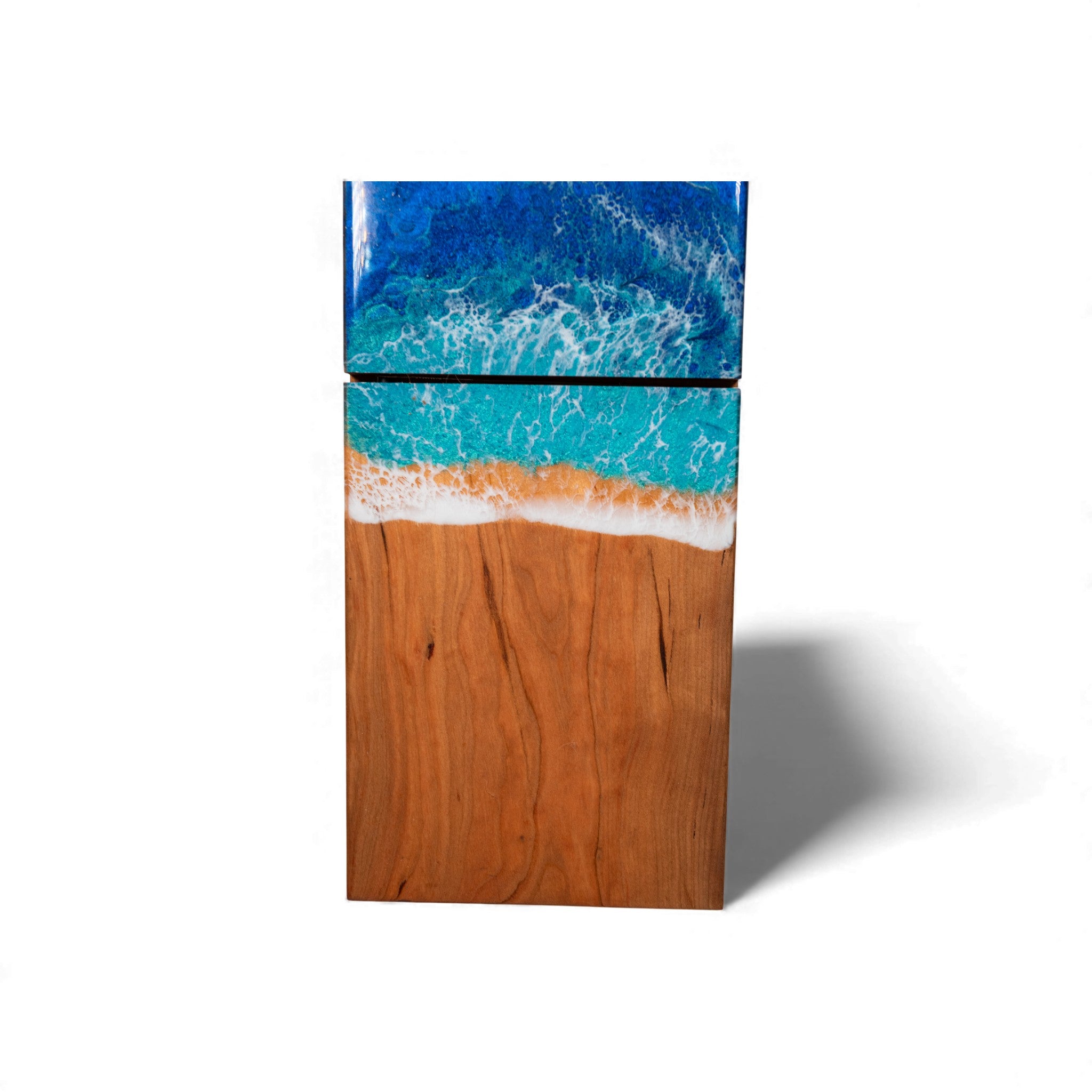 Ocean Wave Cherry Wood Cheese Slicer Board