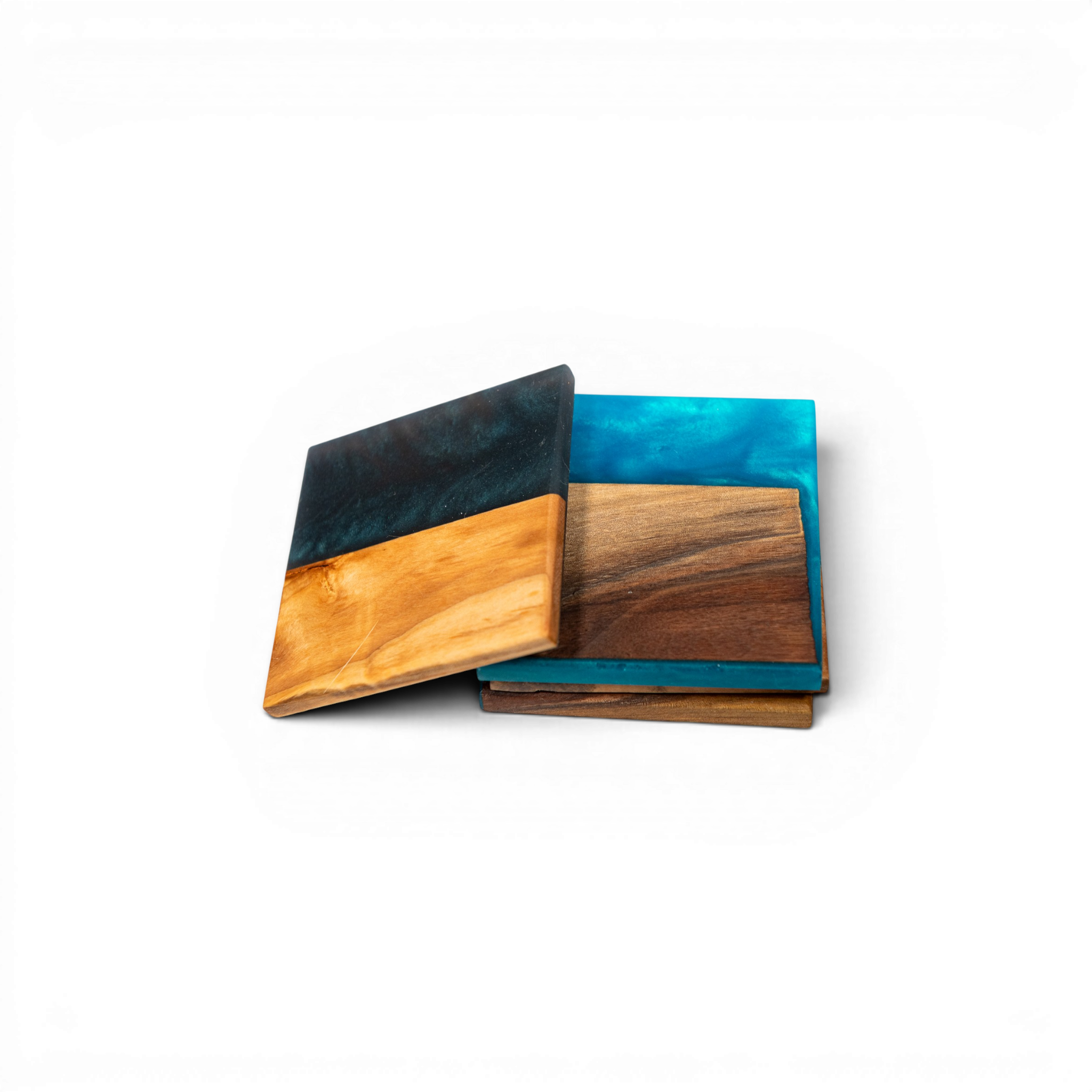 Mix Wood with Mix Epoxy Coaster