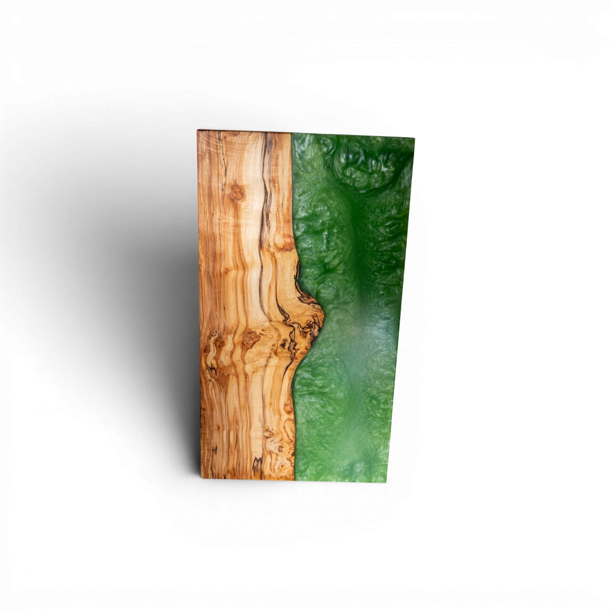 Spalted Maple Wood with Jade Epoxy Charcuterie Boards/Serving Board