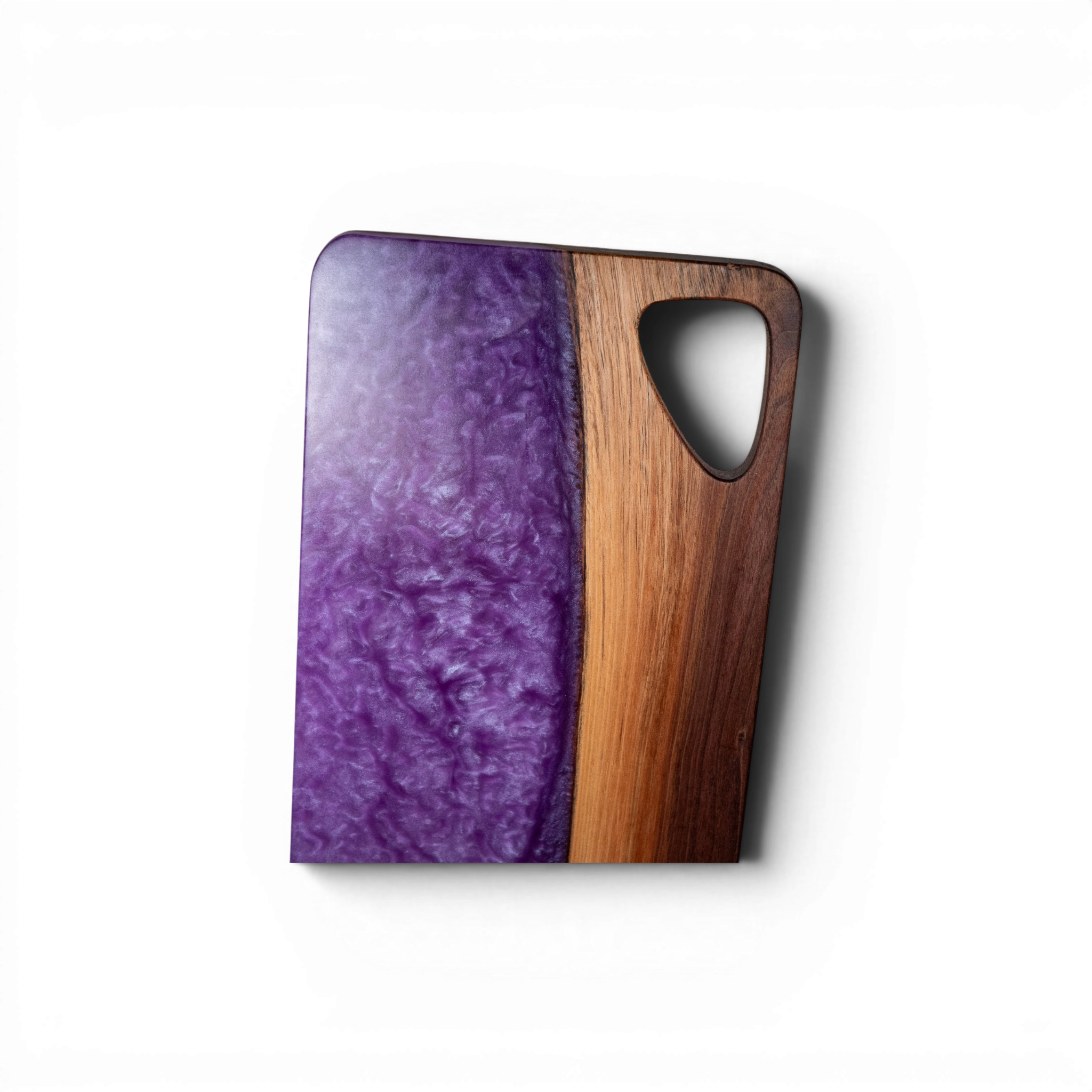 Walnut Wood Purple Epoxy Charcuterie Boards/Serving Board