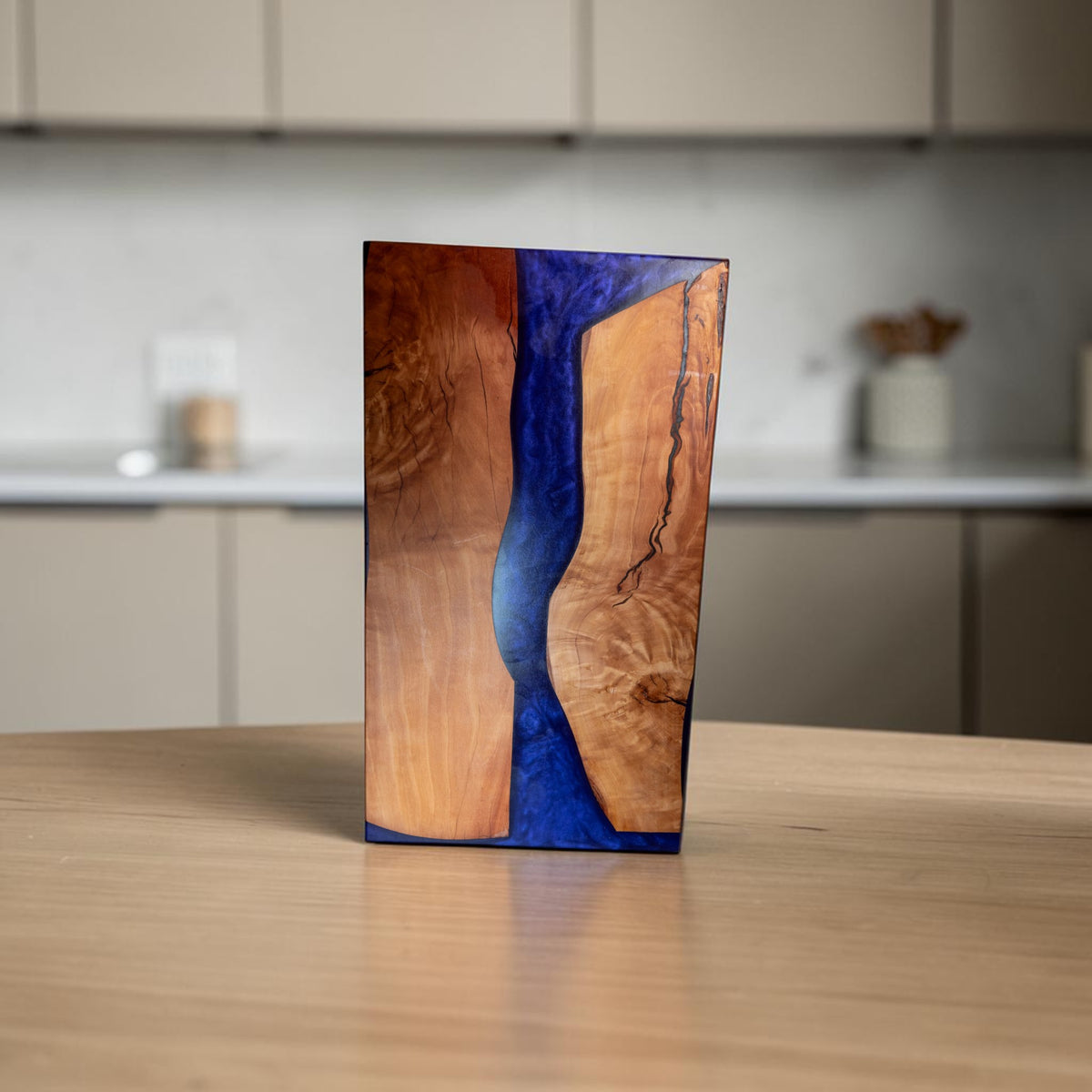 Purple Epoxy with Cherry Charcuterie Boards/Serving Board