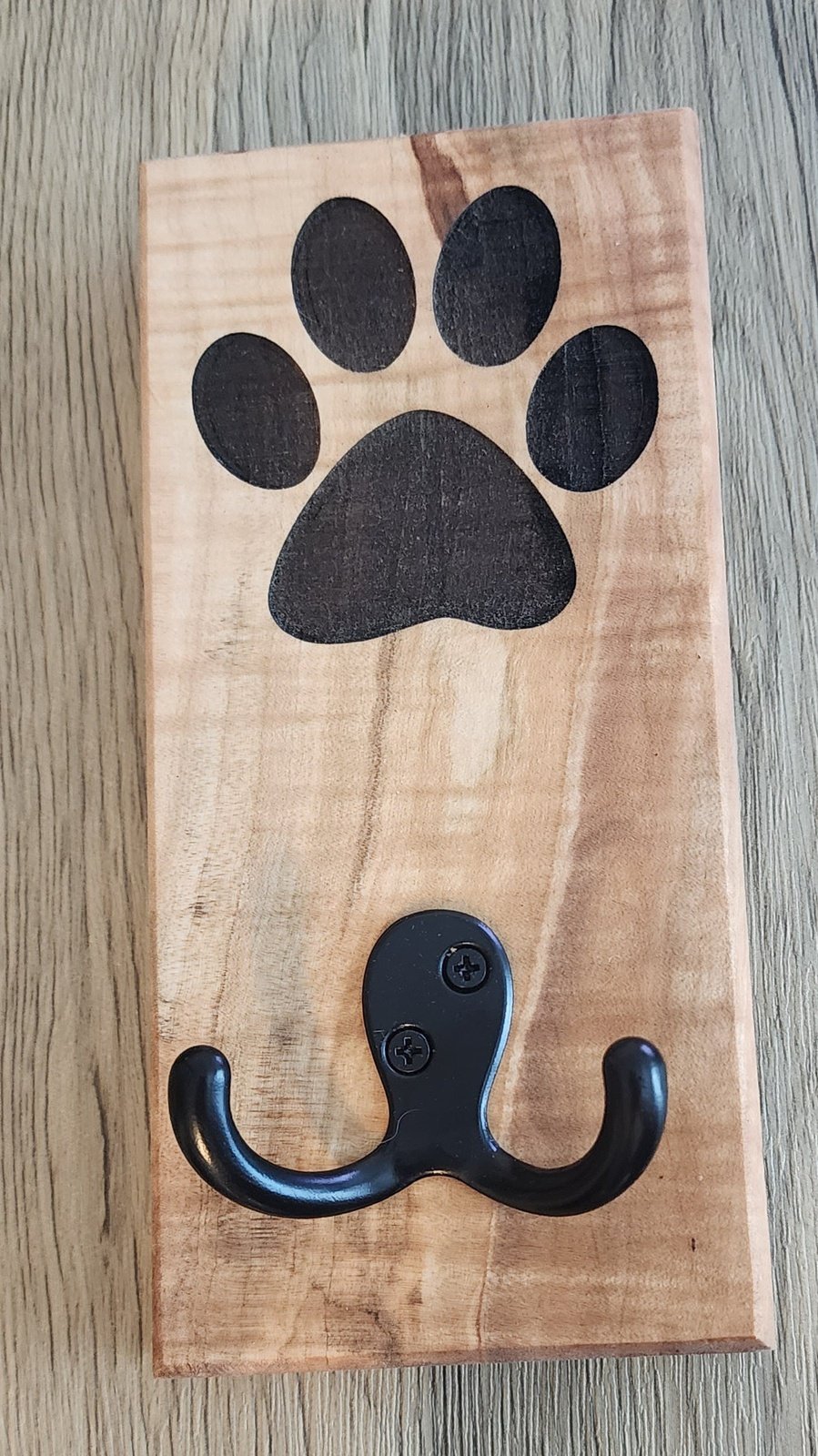 Frenchtown - Poplar Wall Mount Dog Paw Leash Holder
