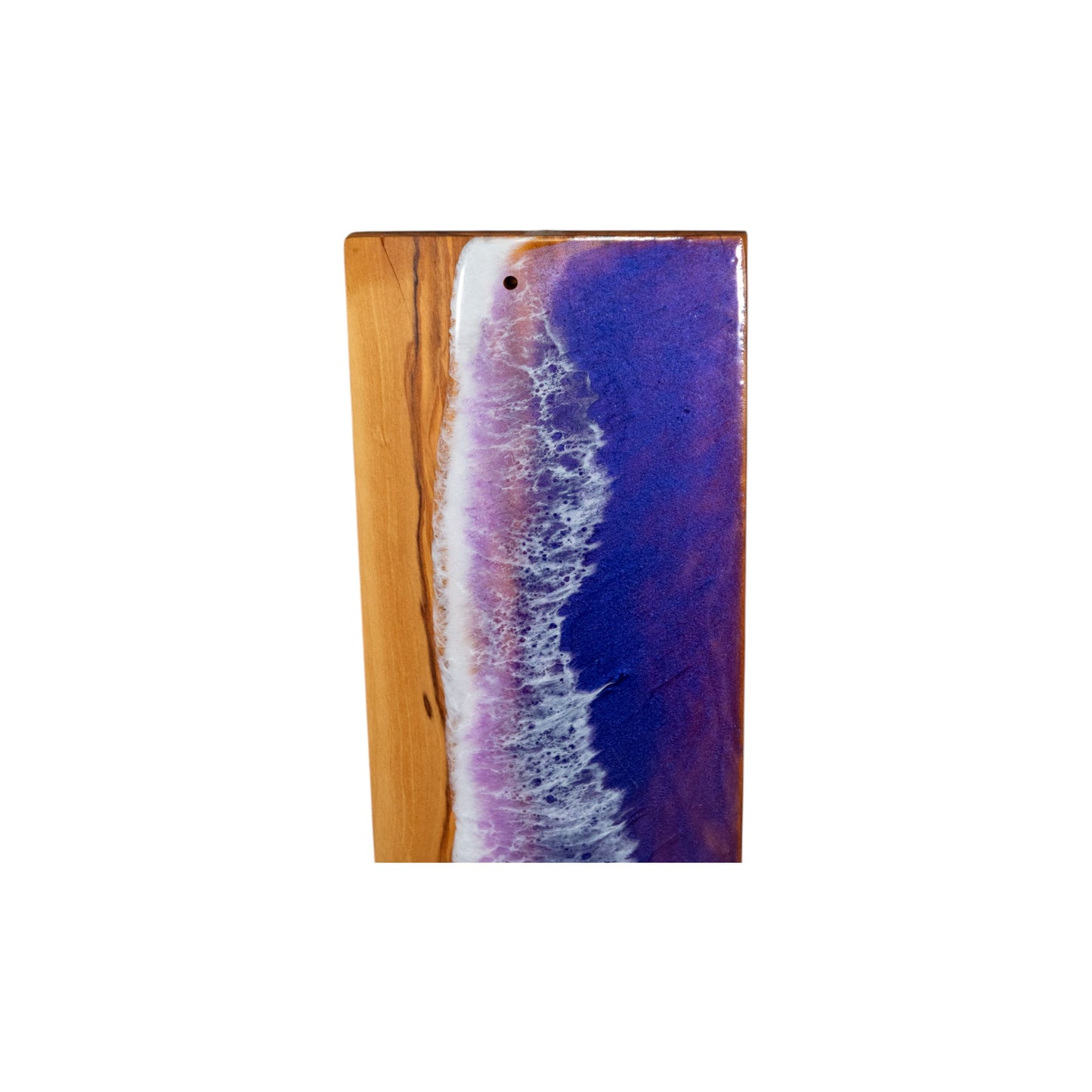 Handcrafted Ocean Wave Olive Wood Charcuterie Board - Serving Platter