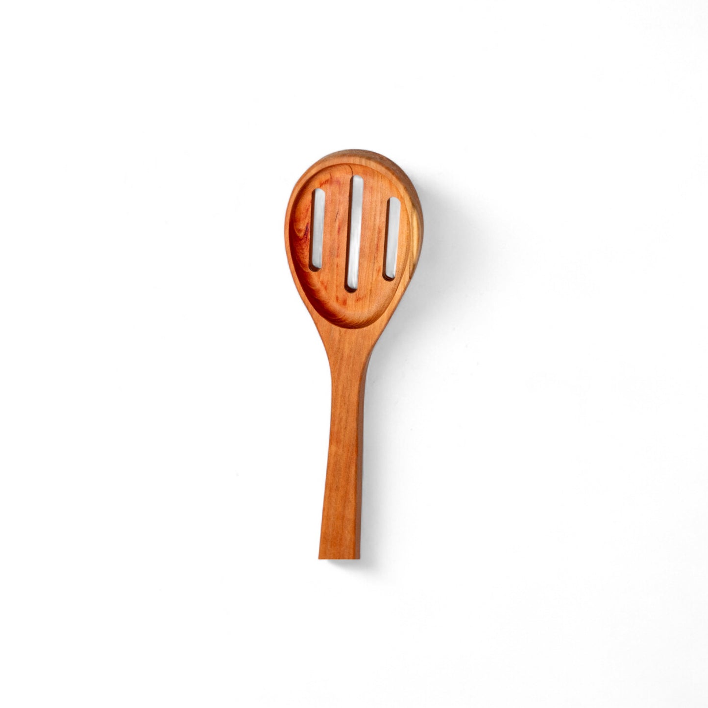 Handmade Wooden Slotted Spoons - 12” Cooking Spoon from Cherry