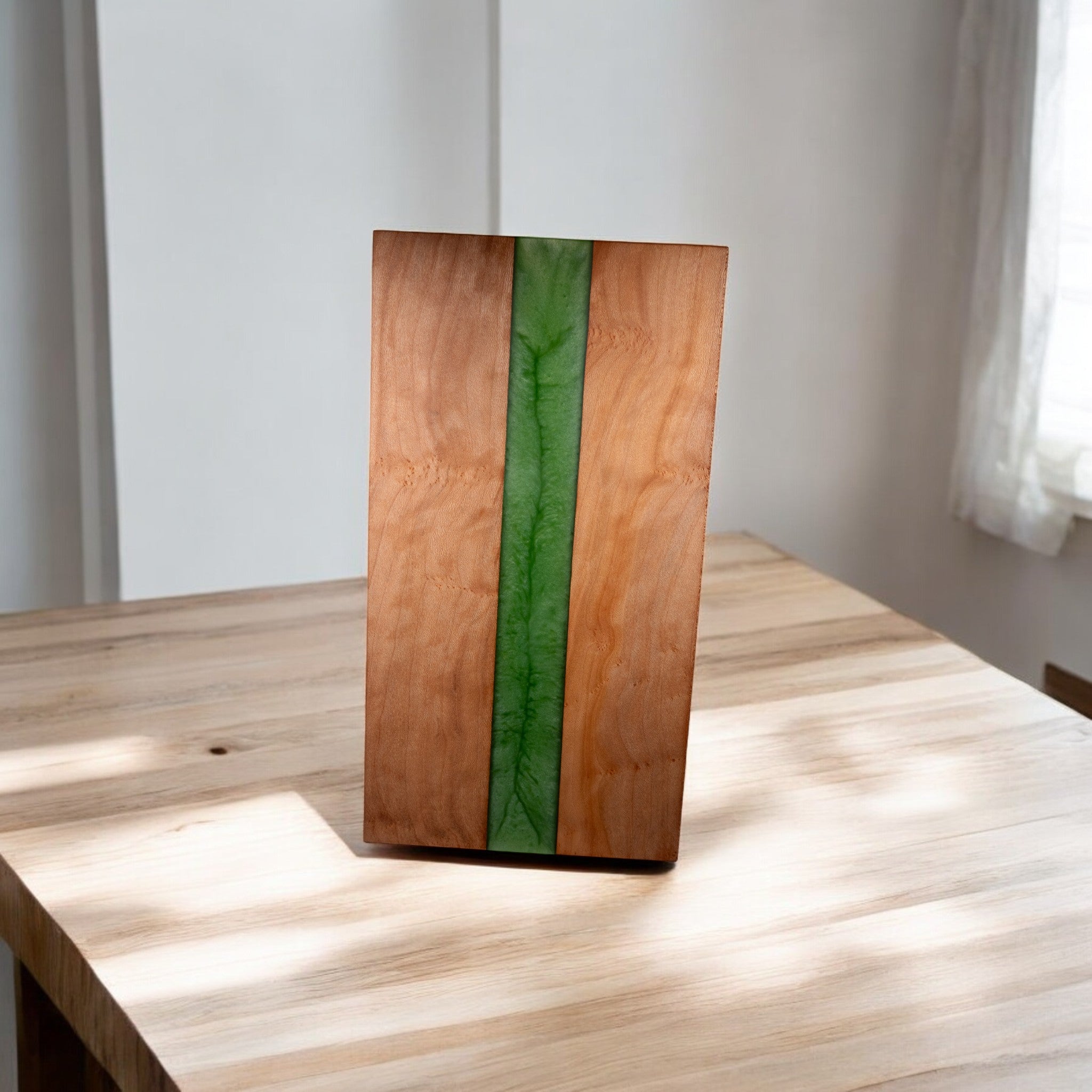 Jade Epoxy Sycamore Wood Charcuterie Boards/Serving Board