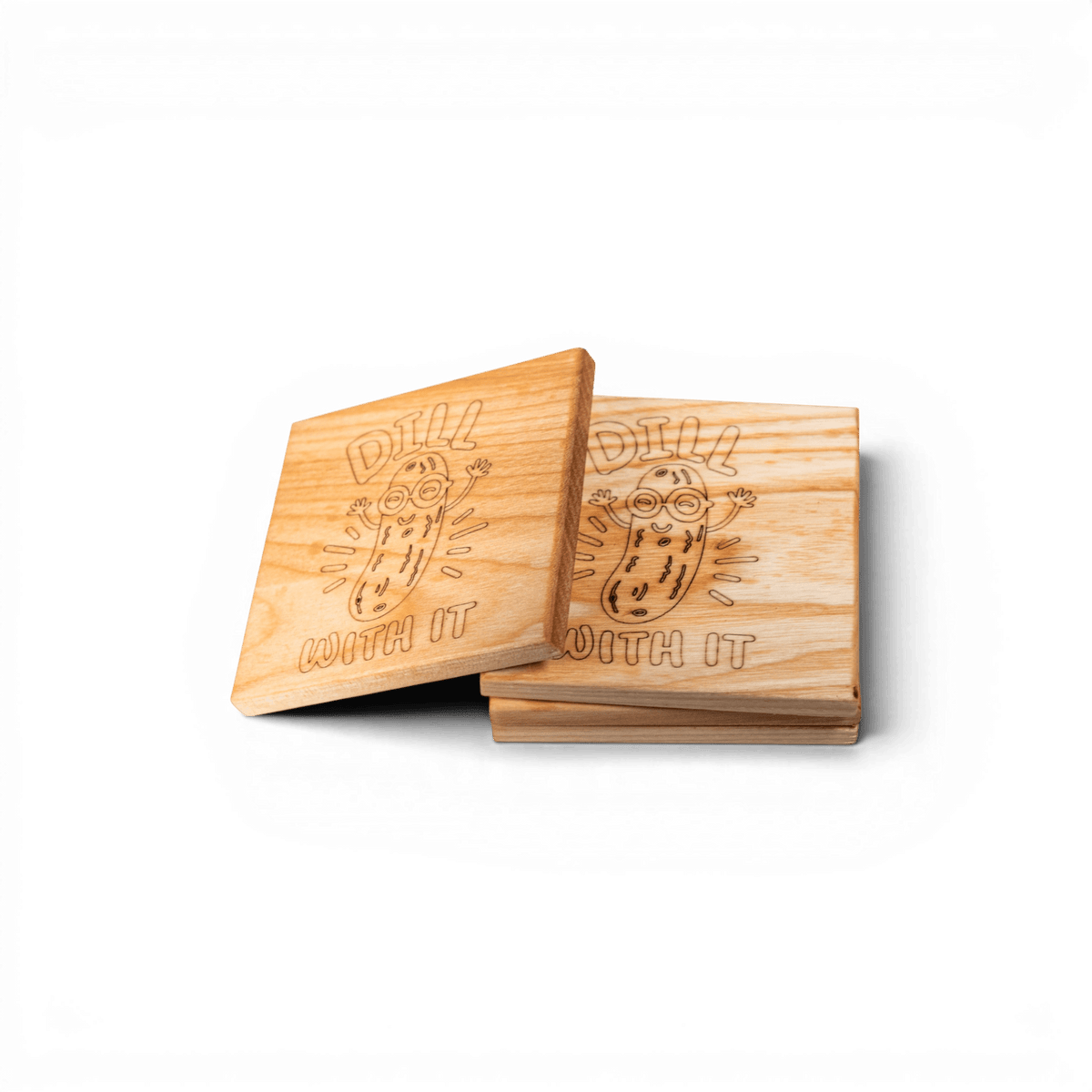 Maple Pickle Dill With It Coaster