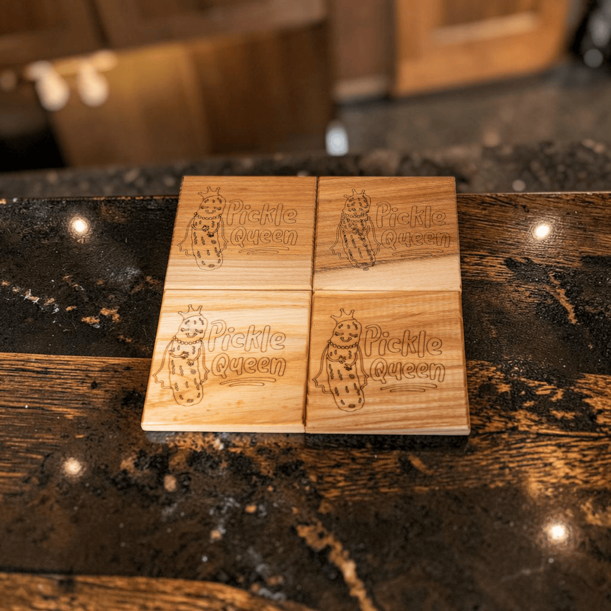 Maple Pickle Queen Dill Coaster