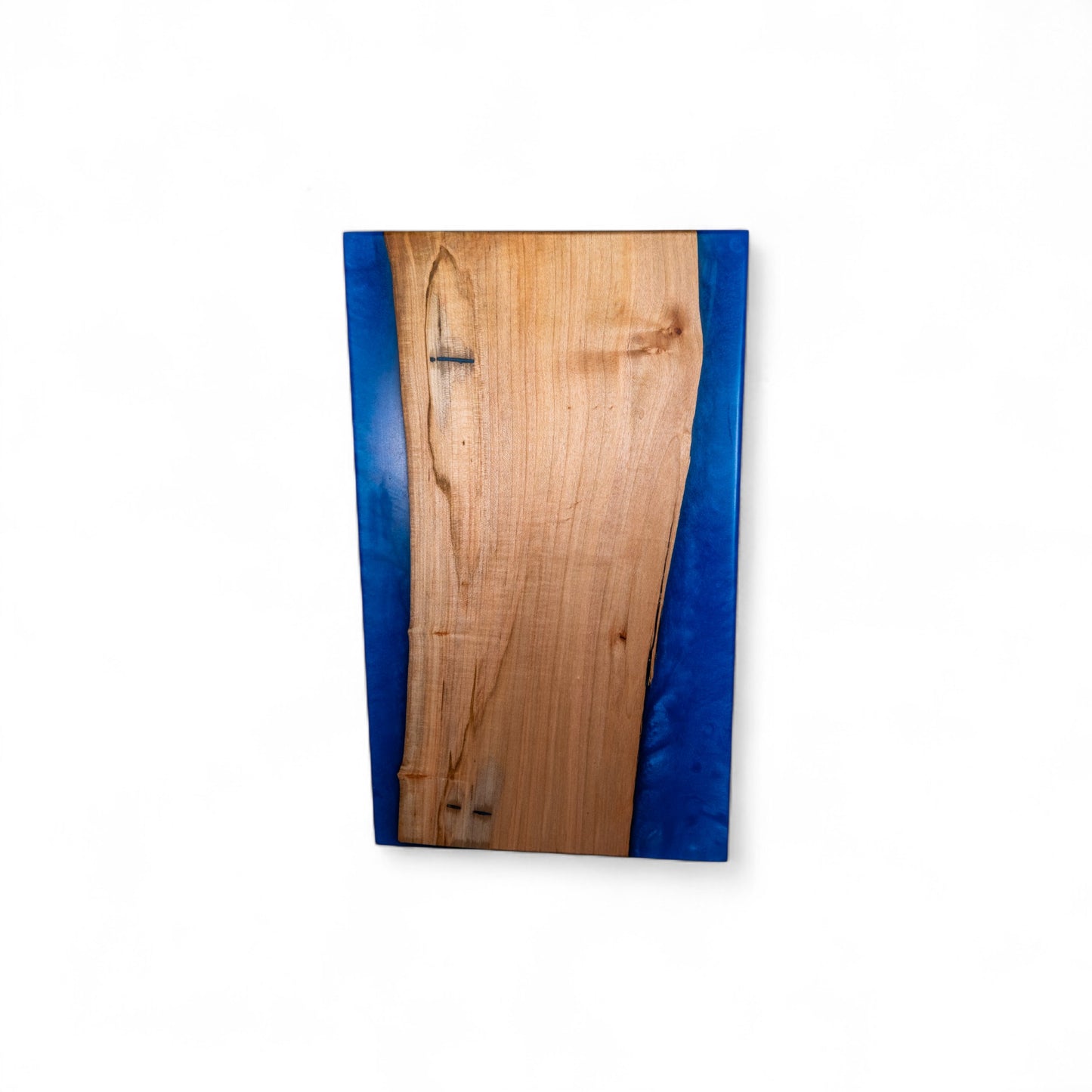 Maple Wood Blue Epoxy Charcuterie Boards/Serving Board