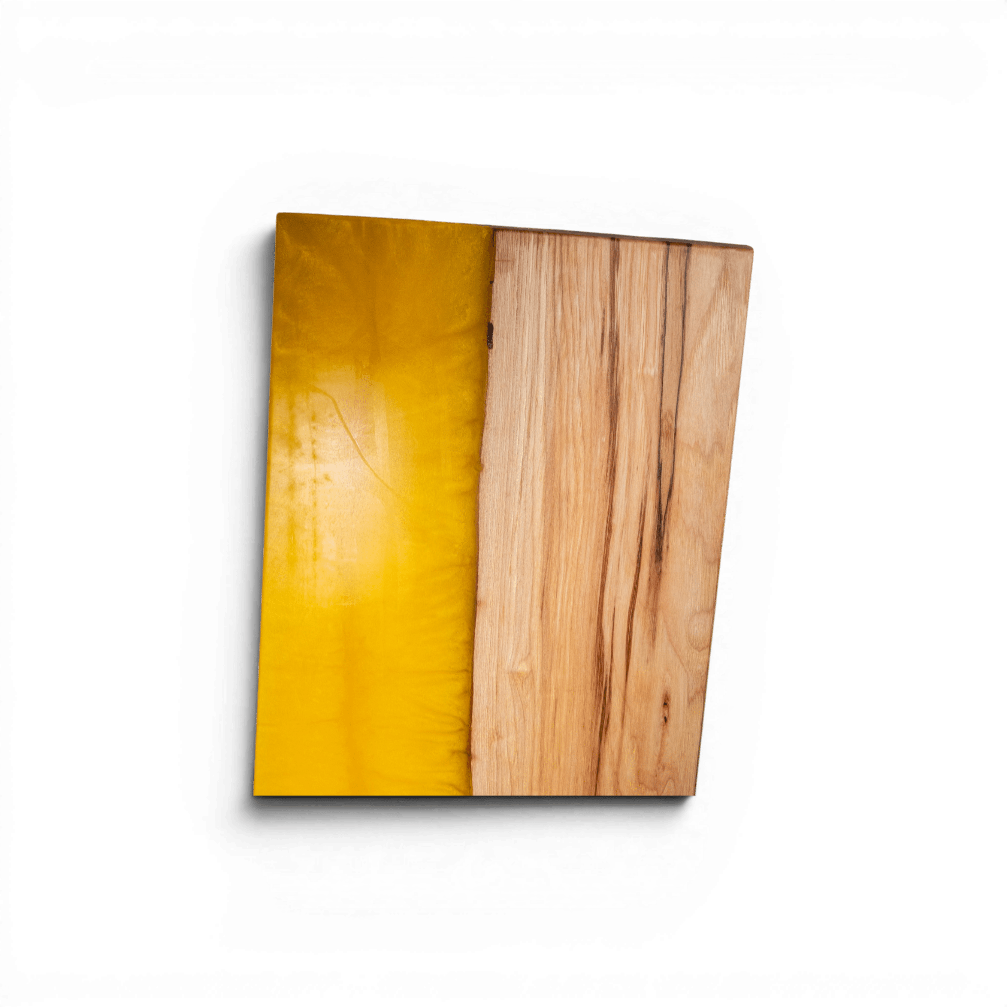 Maple Wood Yellow Epoxy Charcuterie Boards/Serving Board