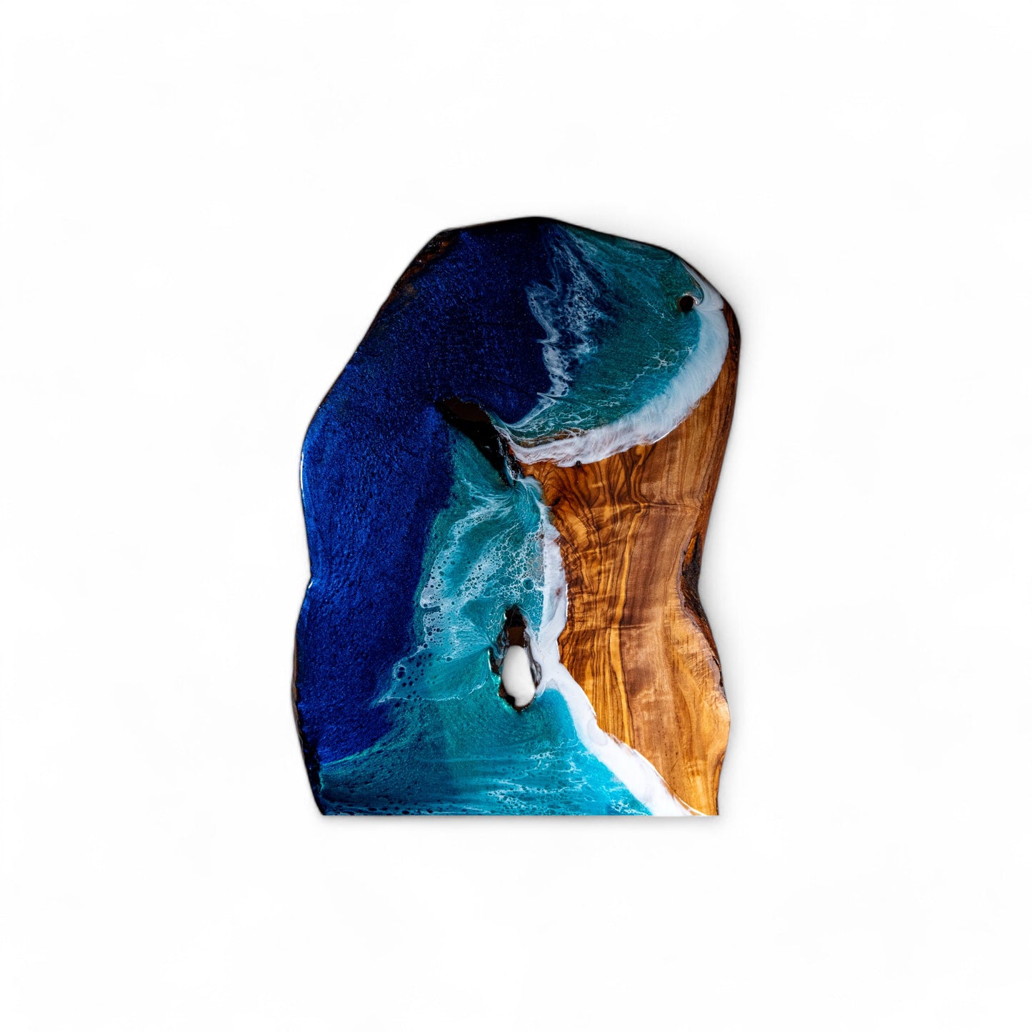 Ocean Wave Olive Wood Charcuterie Boards, Serving Board, Cutting Board