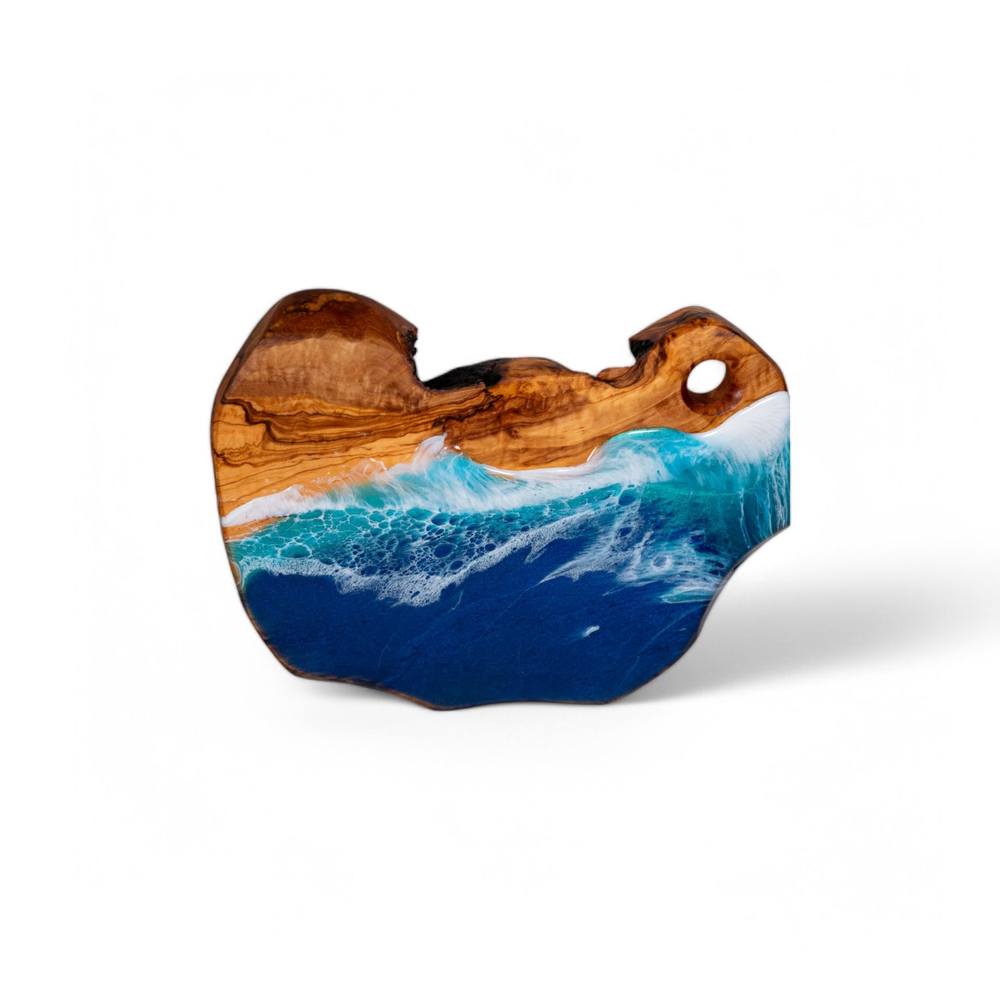 Ocean Wave Olive Wood Charcuterie Boards, Serving Board, Cutting Board