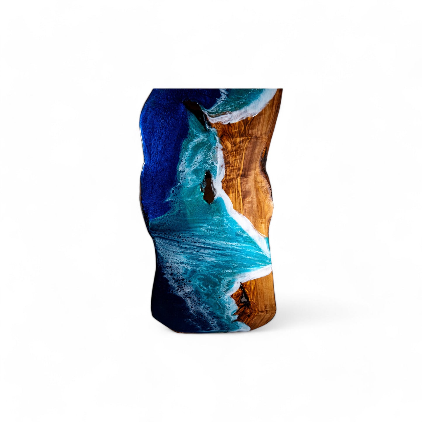 Ocean Wave Olive Wood Charcuterie Boards, Serving Board, Cutting Board