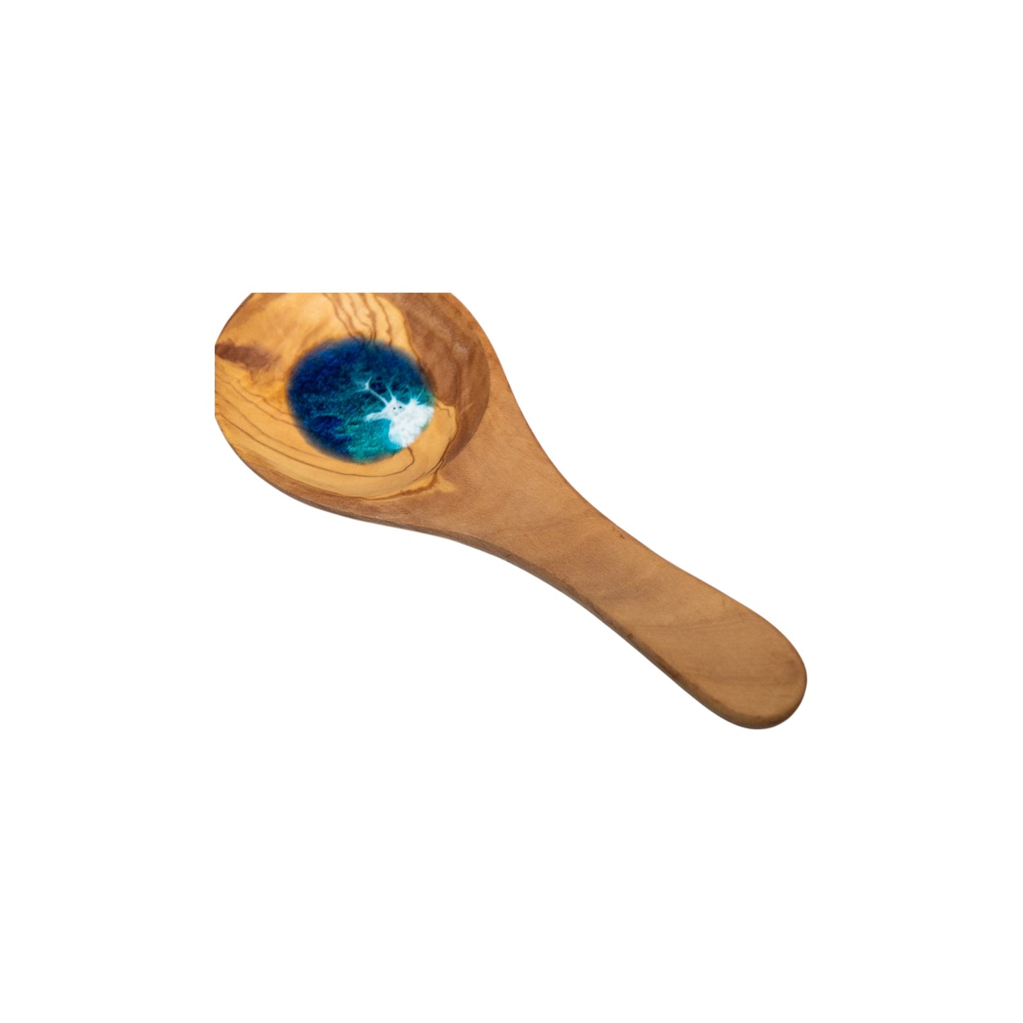 Ocean Wave Olive wood Spoon Rest