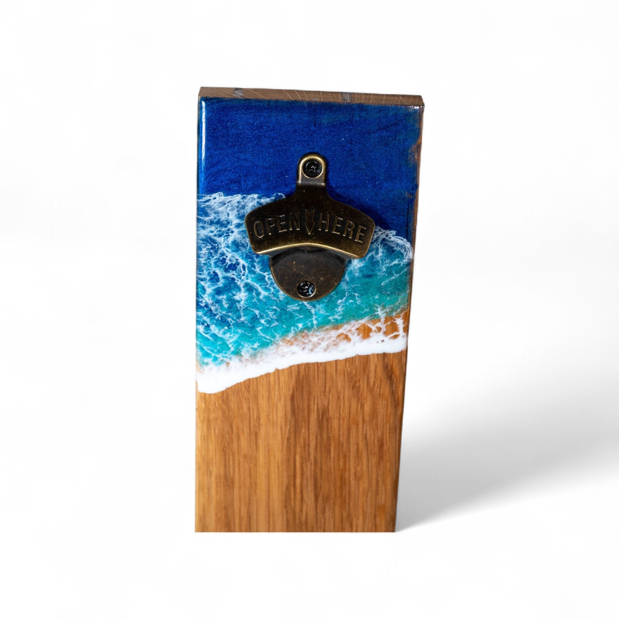 Ocean Wave Wall Mounted Magnetic Bottle Opener