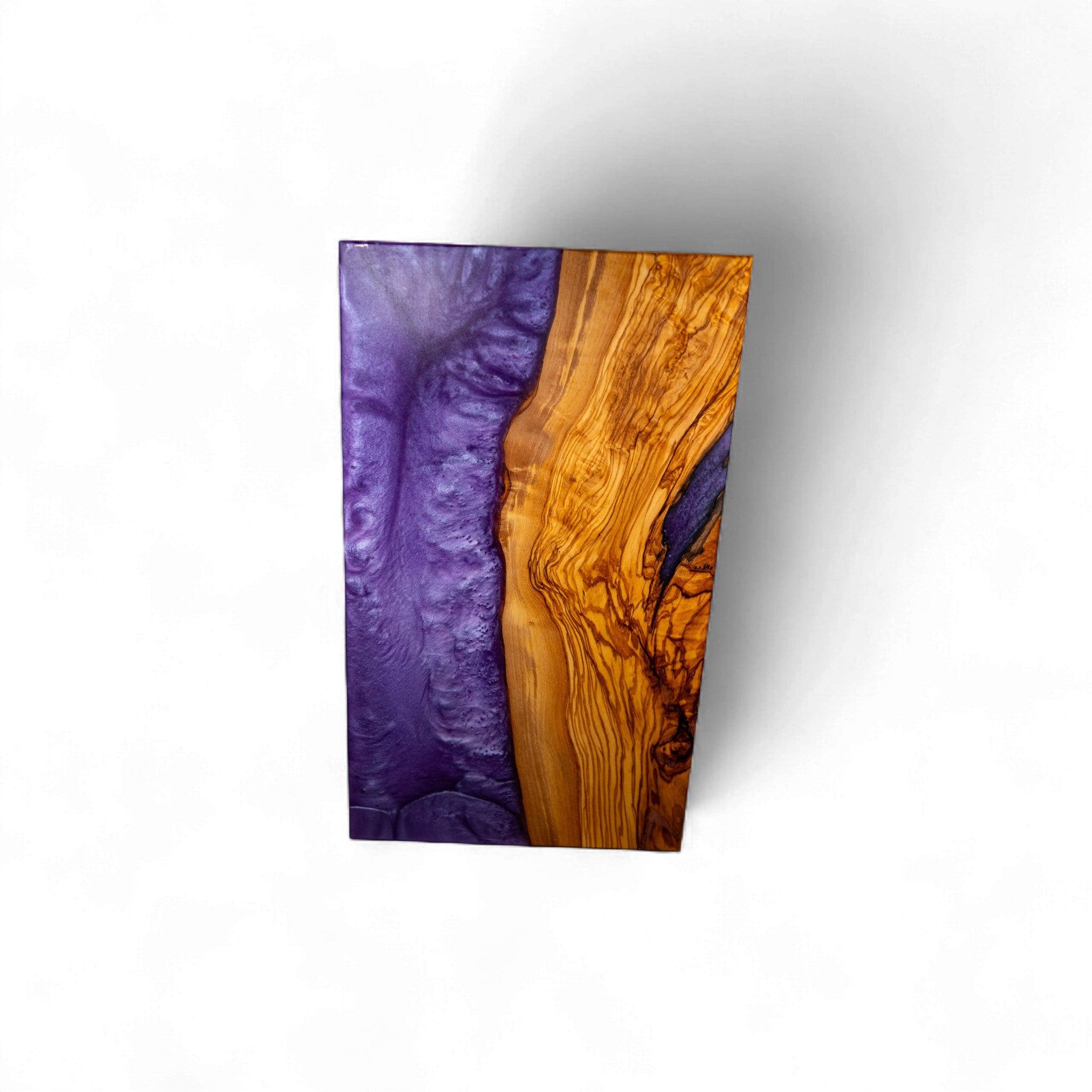 Olive Wood Purple Epoxy Charcuterie Boards/Serving Board, Cutting Board