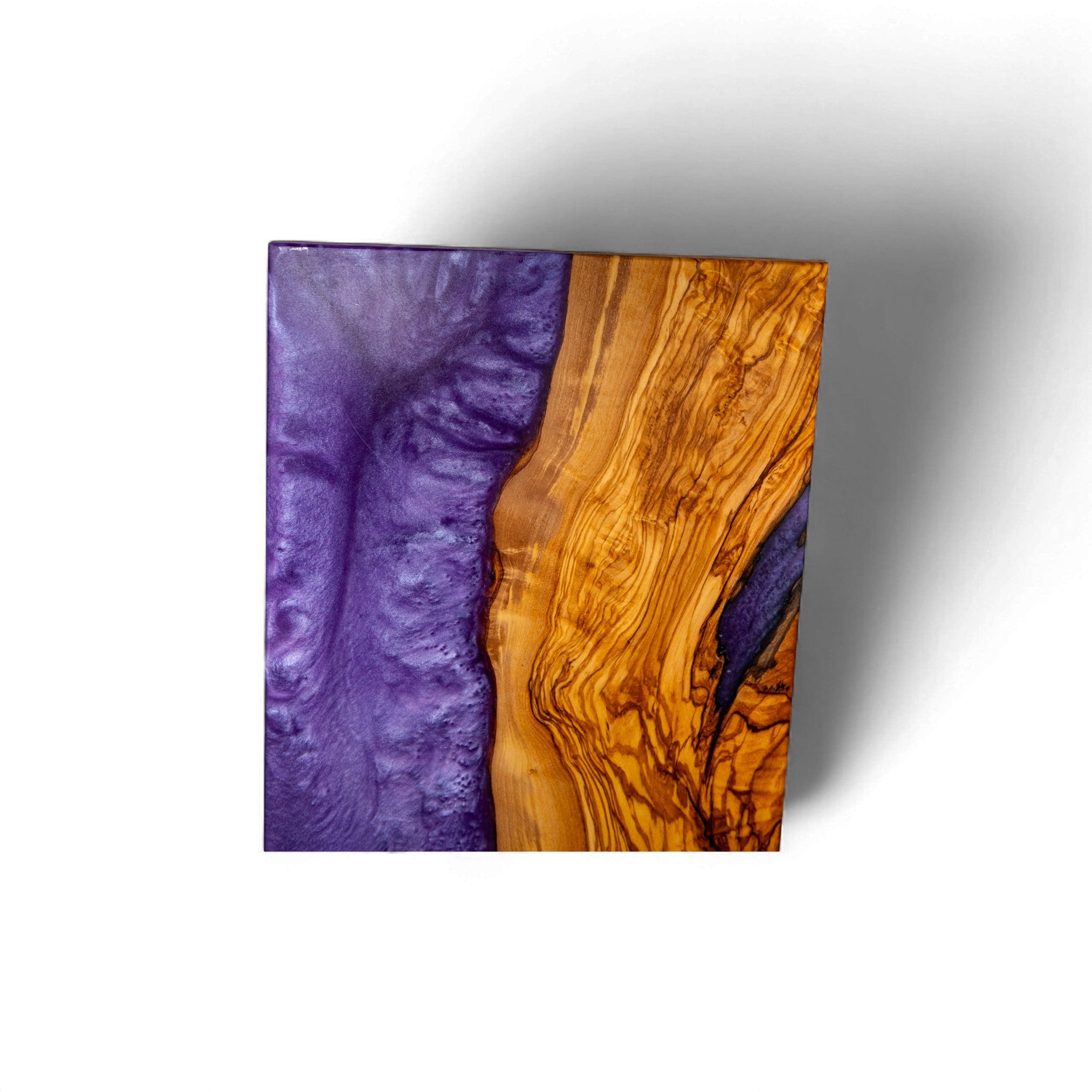 Olive Wood Purple Epoxy Charcuterie Boards/Serving Board, Cutting Board