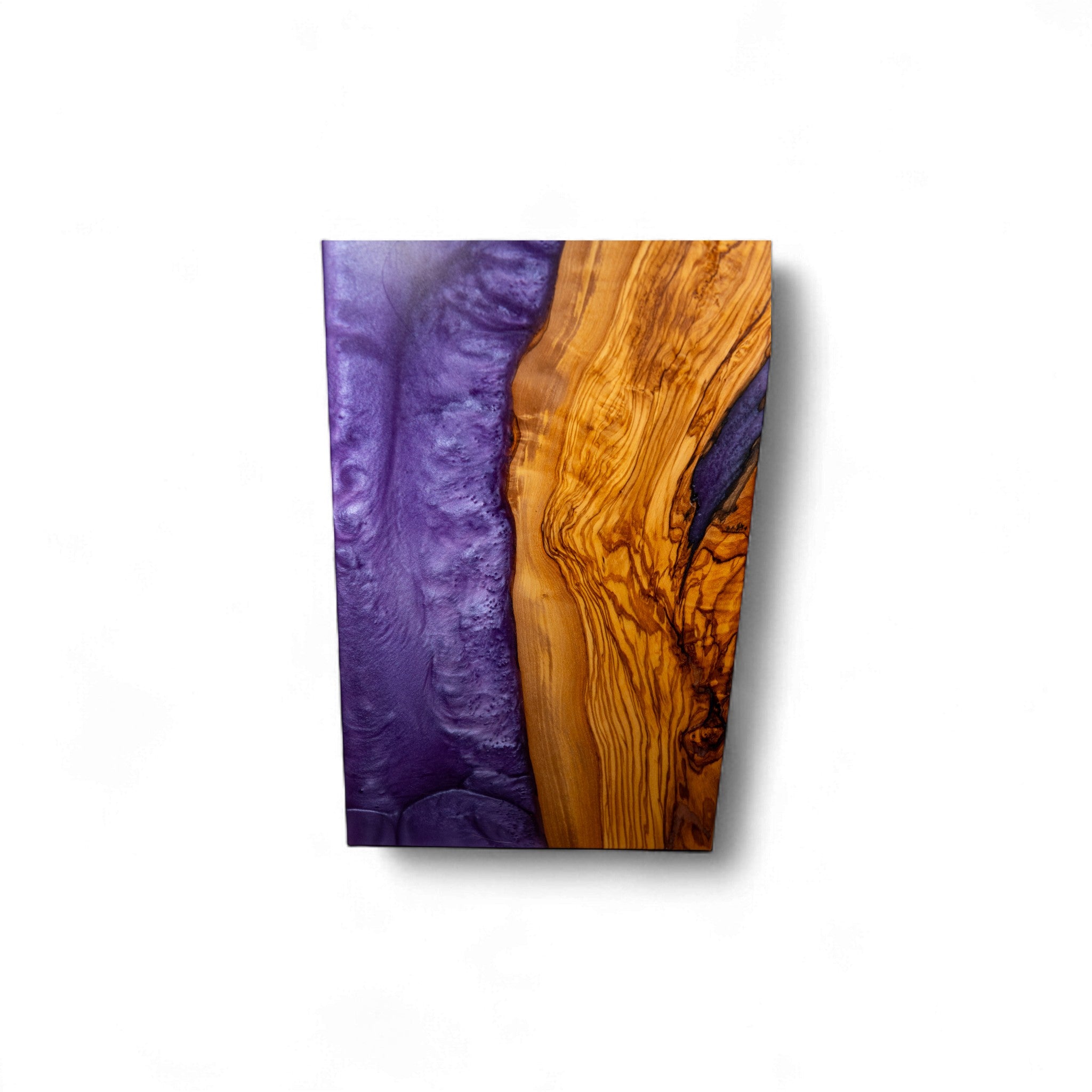 Olive Wood Purple Epoxy Charcuterie Boards/Serving Board, Cutting Board
