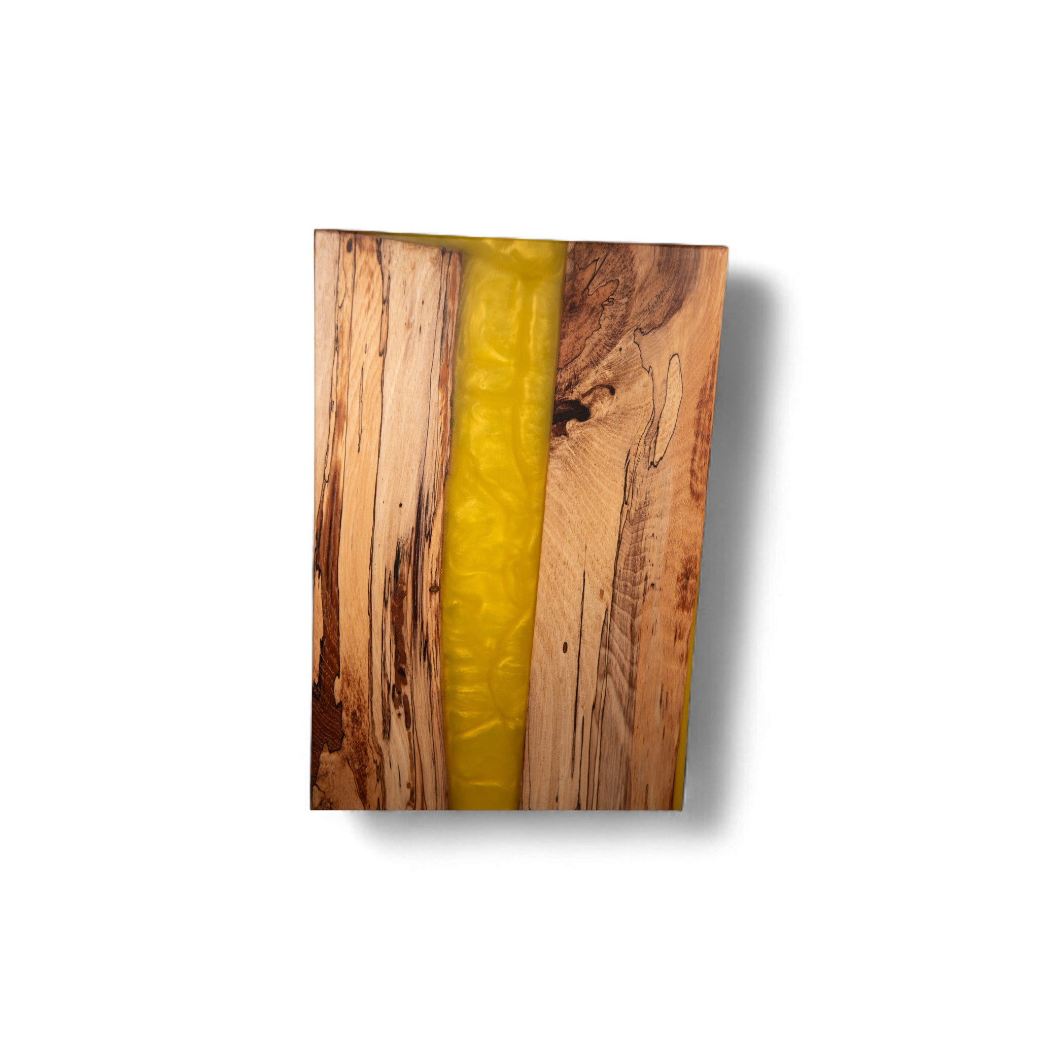 Olive Wood with Yellow Epoxy Charcuterie Boards/Serving Board with Handle