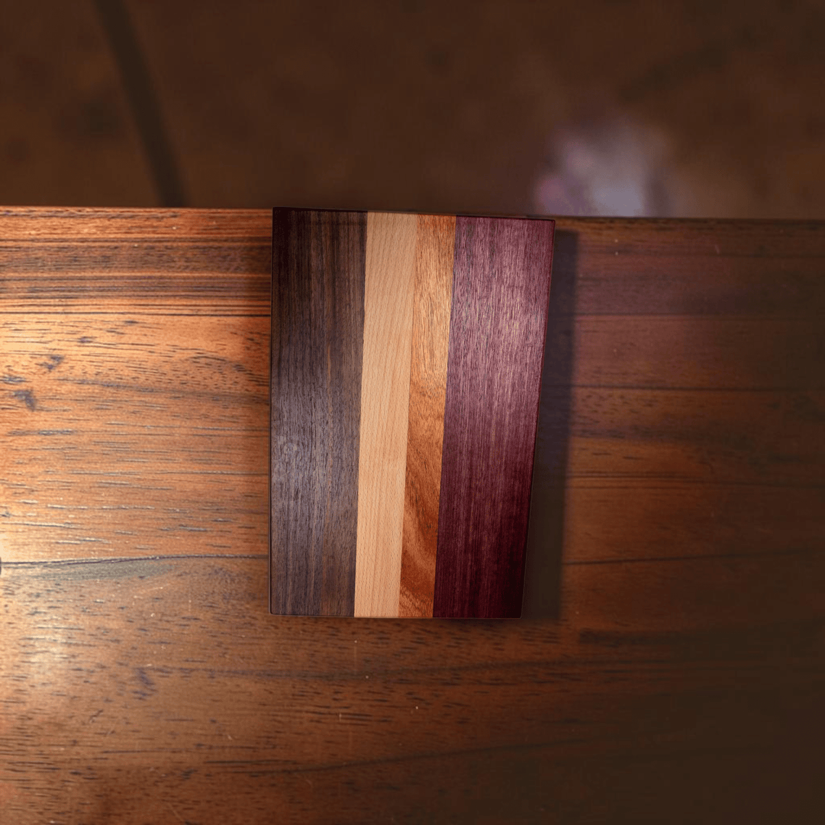 Purple Heart, Walnut, Canary, Hickory Wood Charcuterie Boards/Serving Board/Cutting Board with Handles