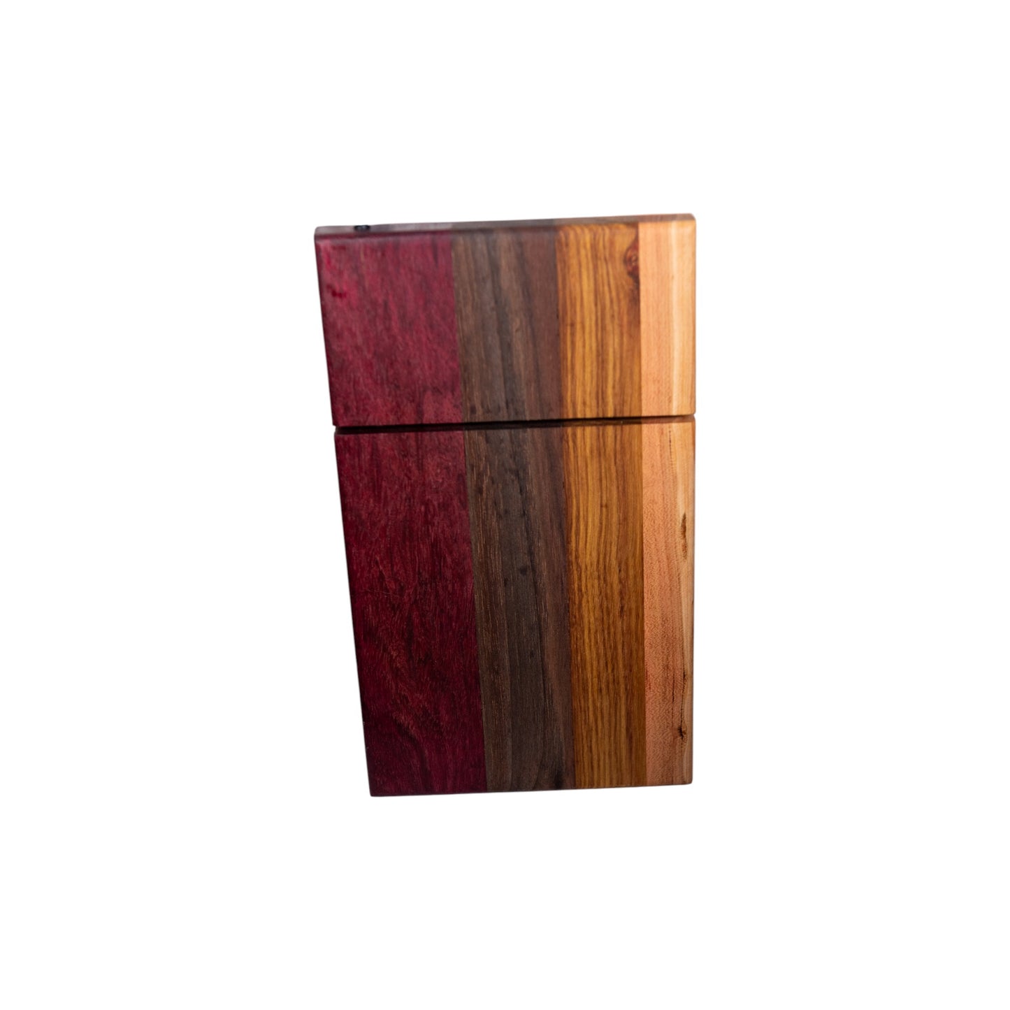Purple Heart, Walnut, Canary, and Maple Cheese Slicer Board
