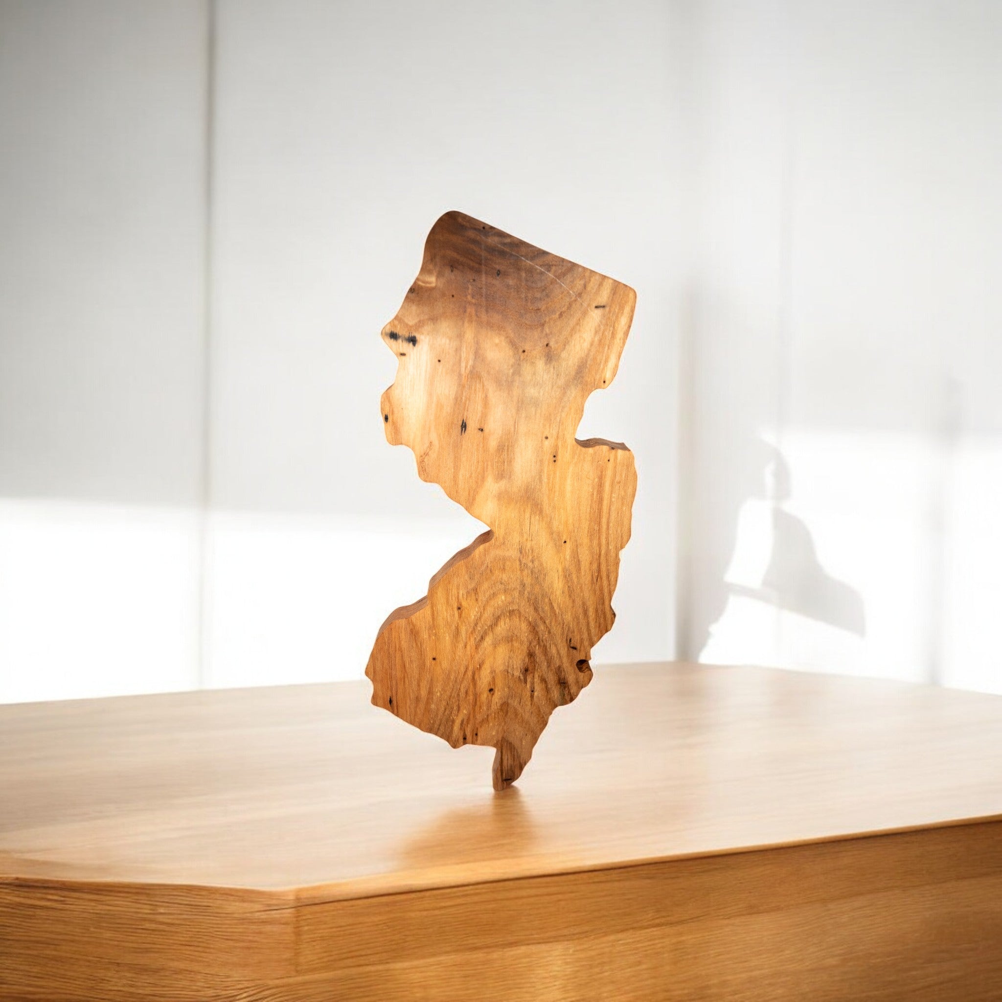 Rosie- Ash New Jersey State Shaped Cutting Board, Charcuterie board, Serving Board