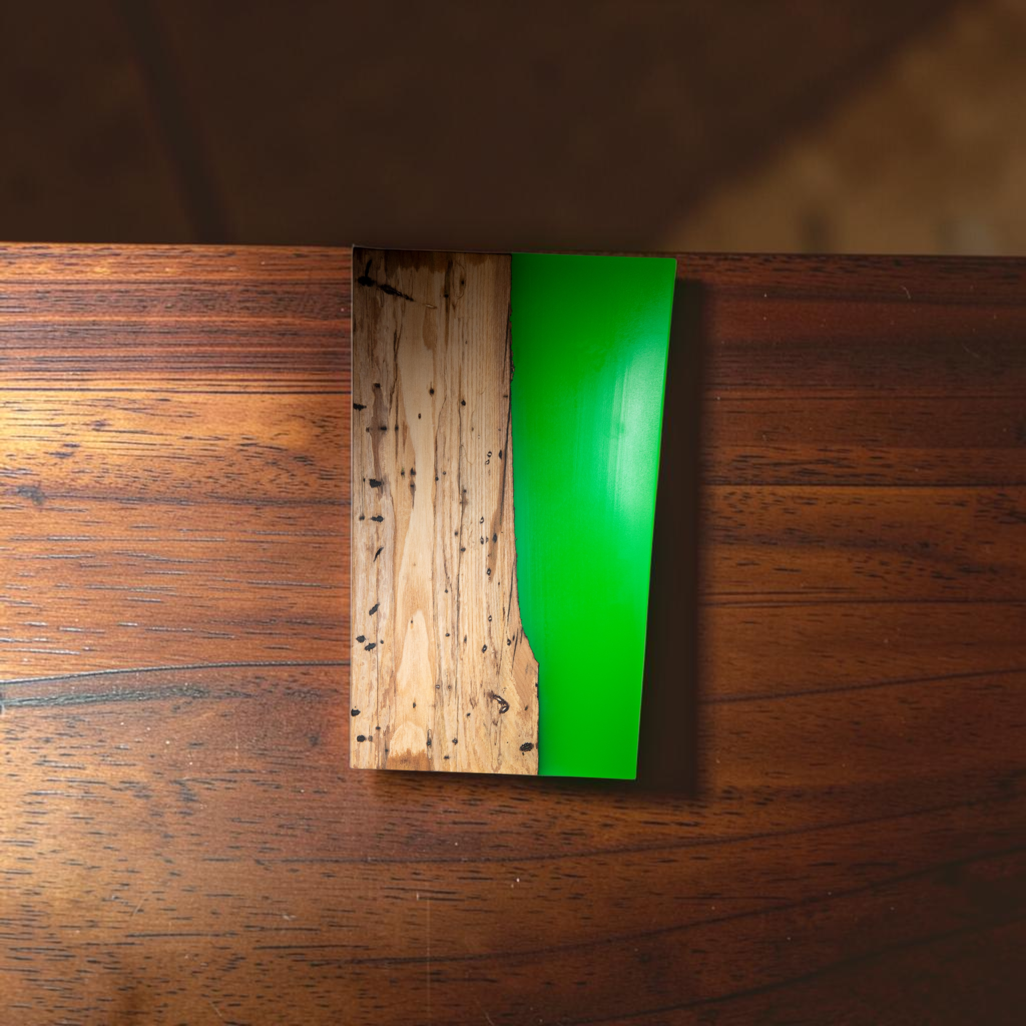 Saplted Maple Wood Neon Green Epoxy Charcuterie Boards/Serving Board, Cutting Board