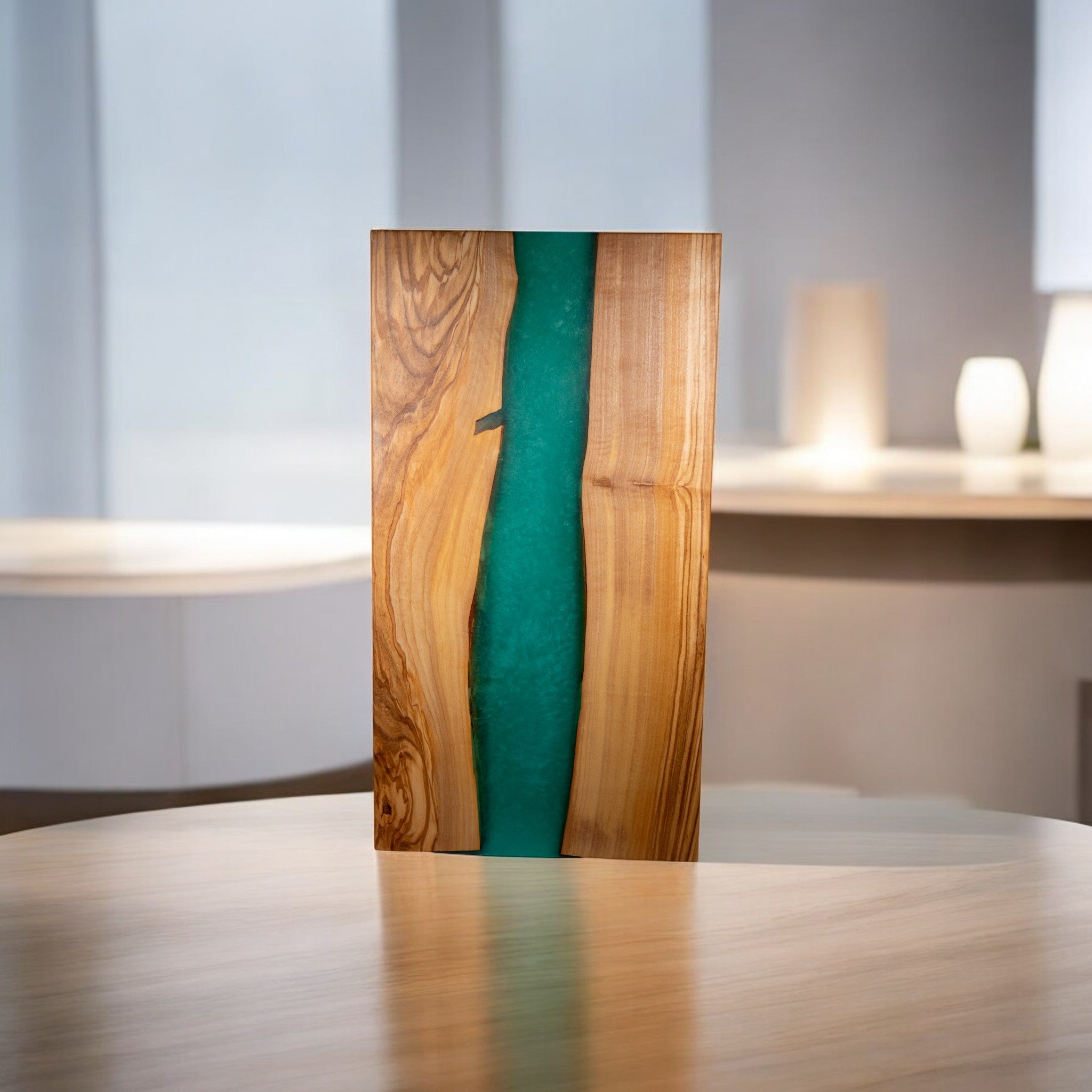 Turquoise Epoxy Olive Charcuterie Boards/Serving Board