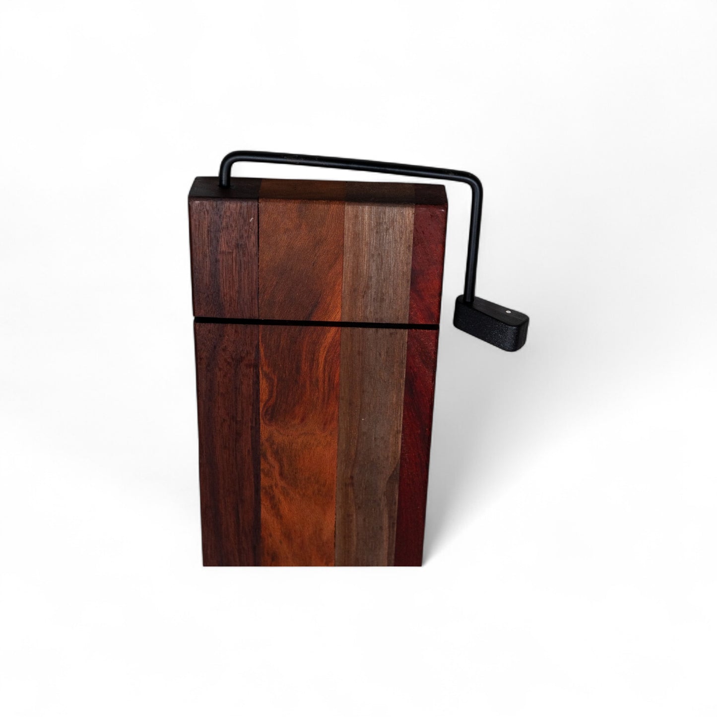 Walnut, Maple, and Blood Wood Cheese Slicer Board