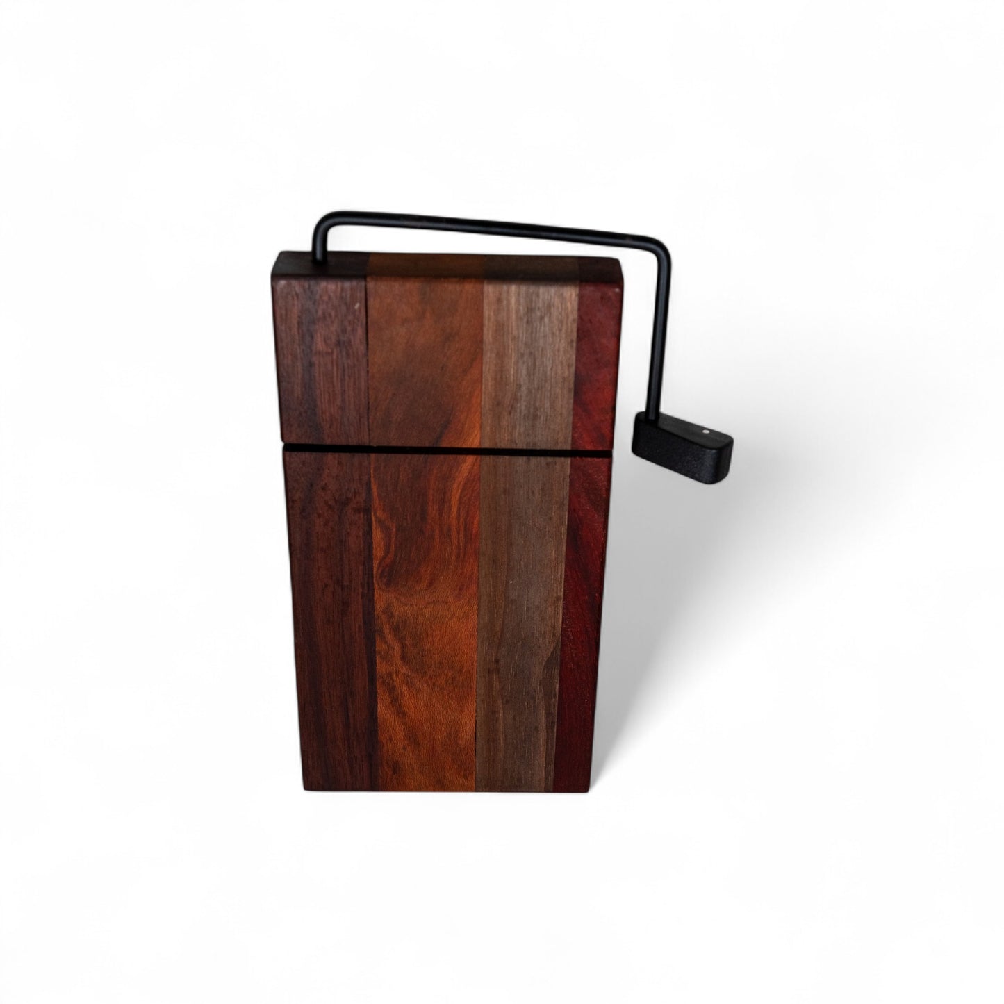 Walnut, Maple, and Blood Wood Cheese Slicer Board