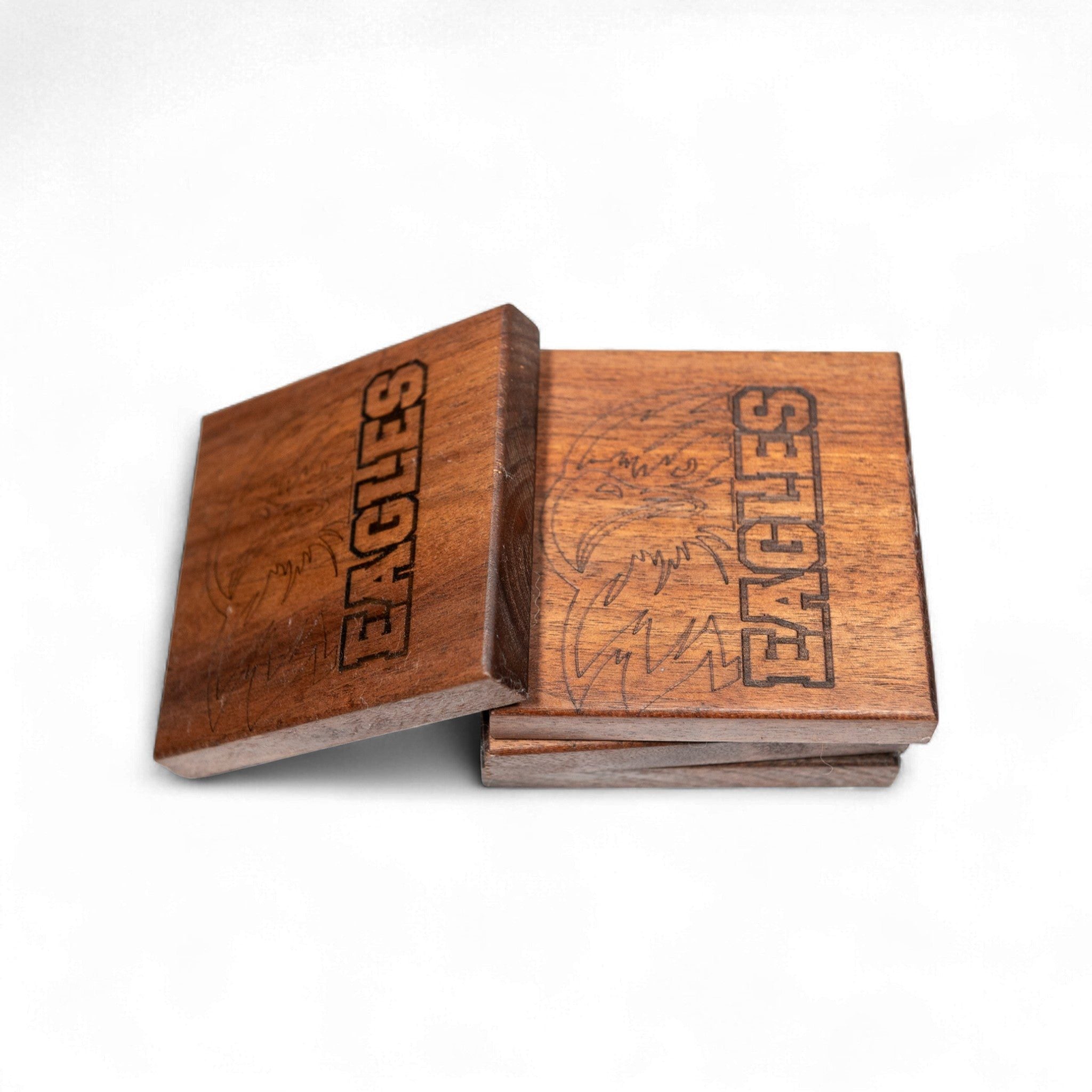 Walnut Philadelphia Eagles Coaster