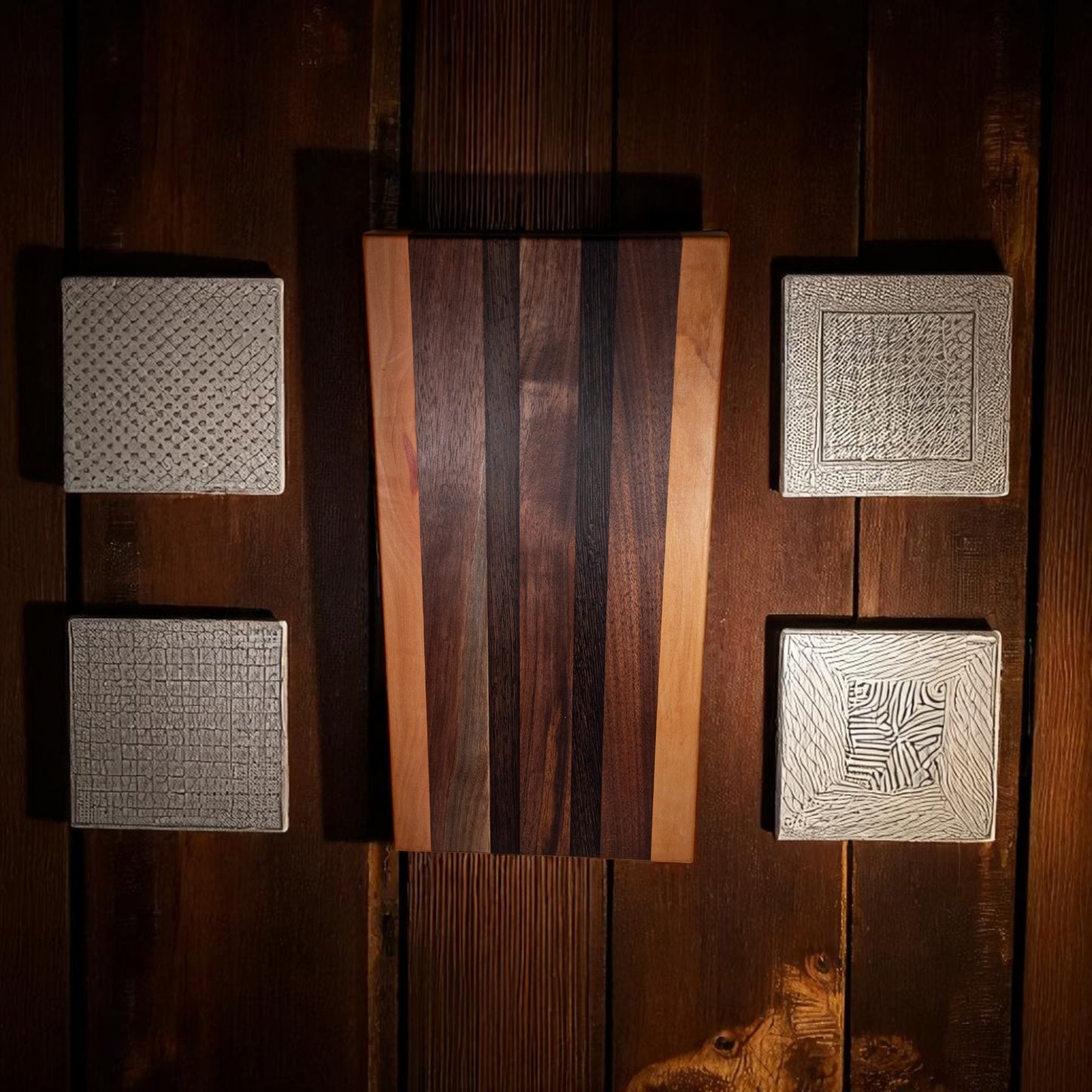 Wenge, Maple and Walnut Charcuterie Boards/Serving Board/Cutting Board