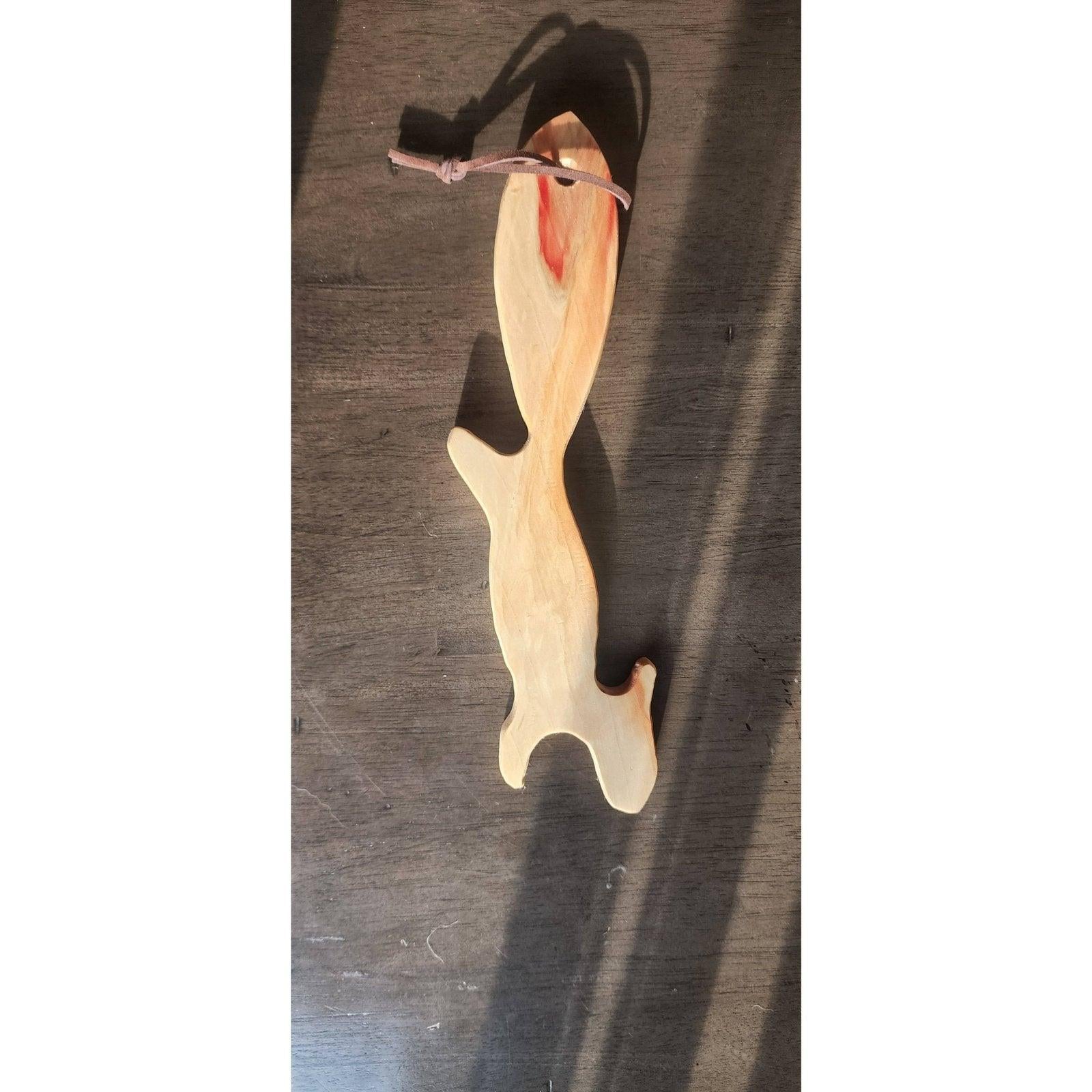 The Corner - Red Oak Wooden Squirrel oven rack puller push-me pull-you