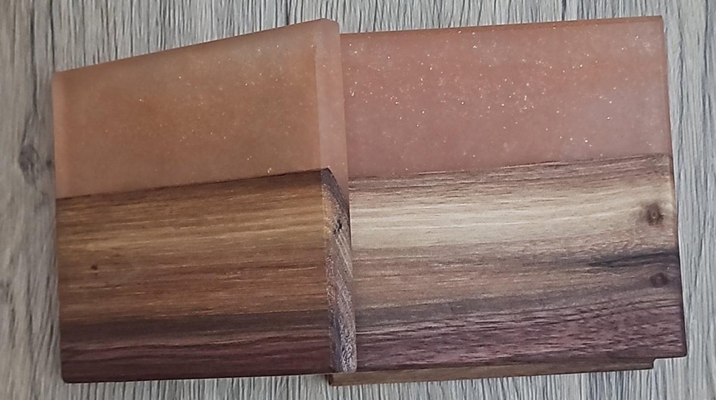 Walnut Wood with Copper Flake Epoxy Coaster