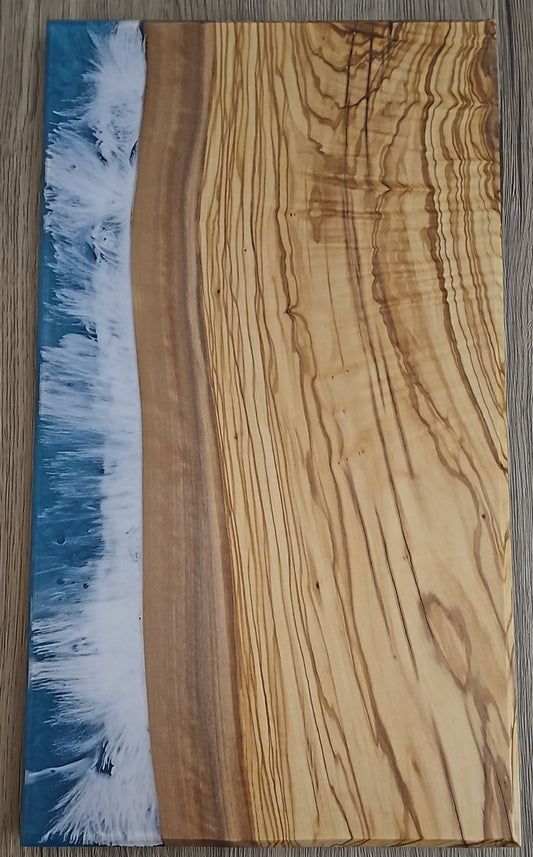 Ocean Epoxy Olive Wood Charcuterie Boards/Serving Board
