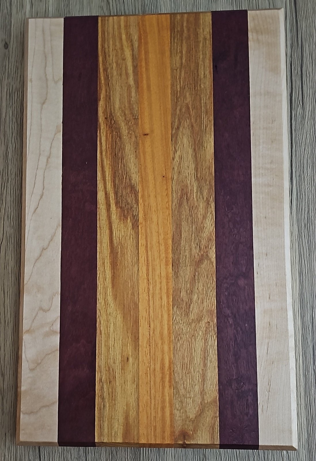 Purple Heart, Maple and Canary Charcuterie Boards/Serving Board/Cutting Board