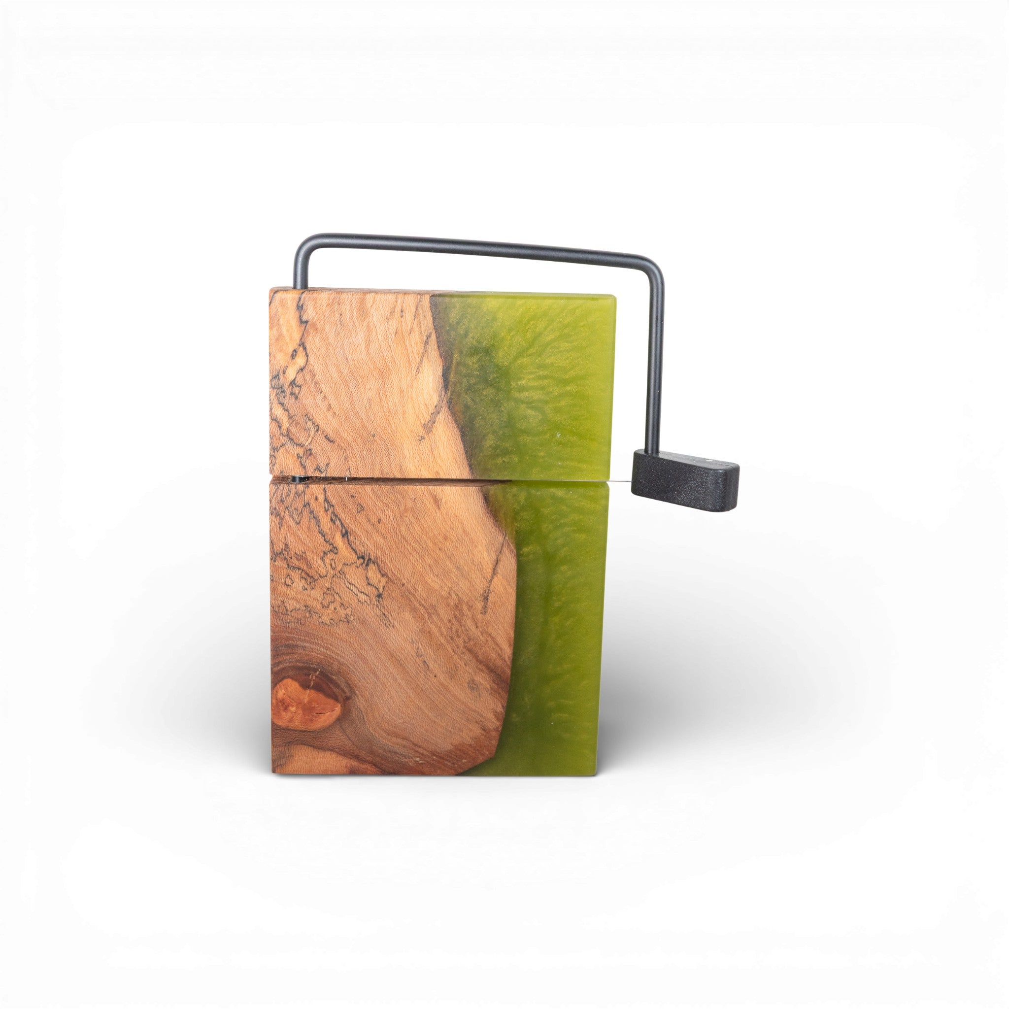 Ambrosia Maple Wood Olive Epoxy Cheese Slicer Board