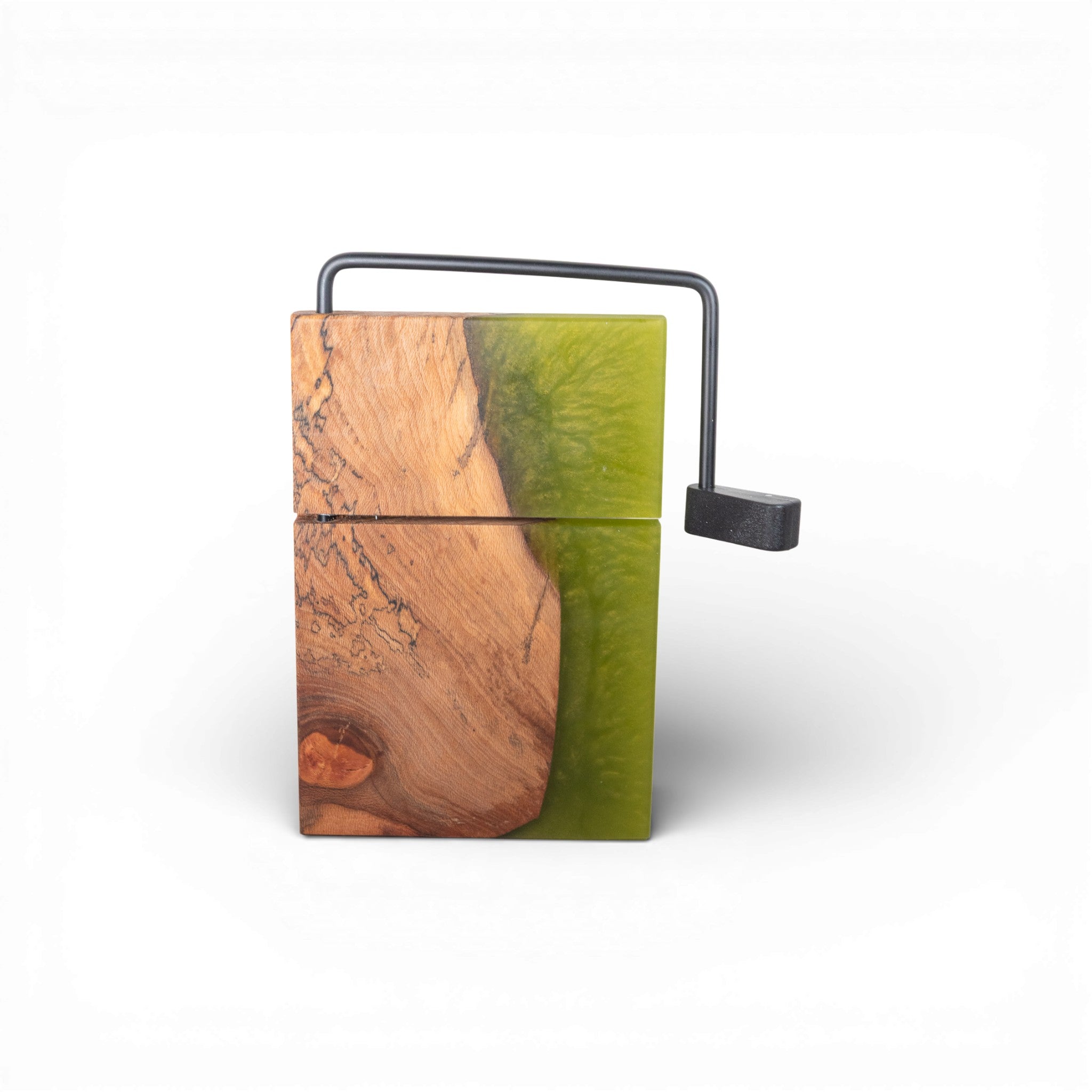 Ambrosia Maple Wood Olive Epoxy Cheese Slicer Board