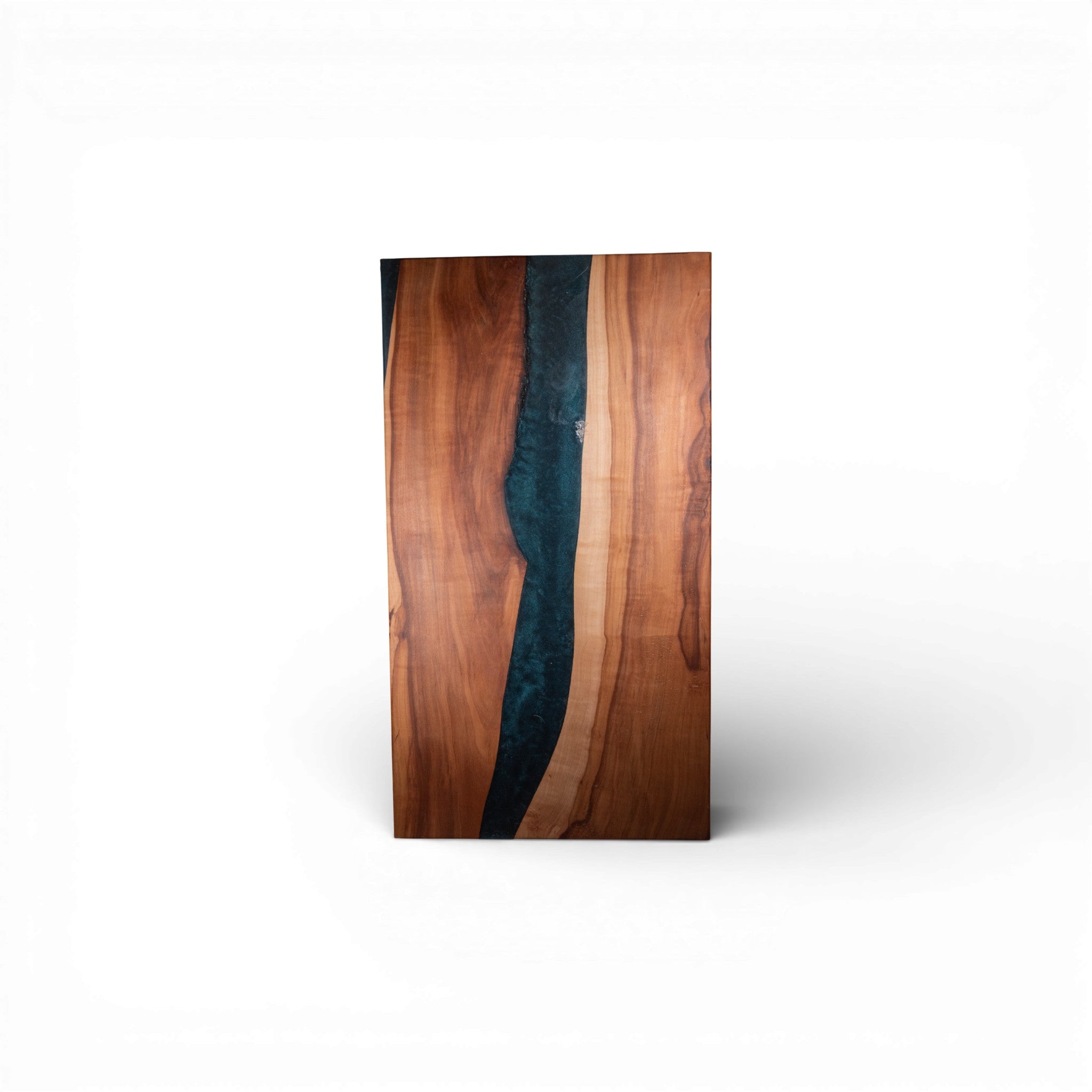 Apple Wood Dark Blue Epoxy Charcuterie Boards/Serving Board