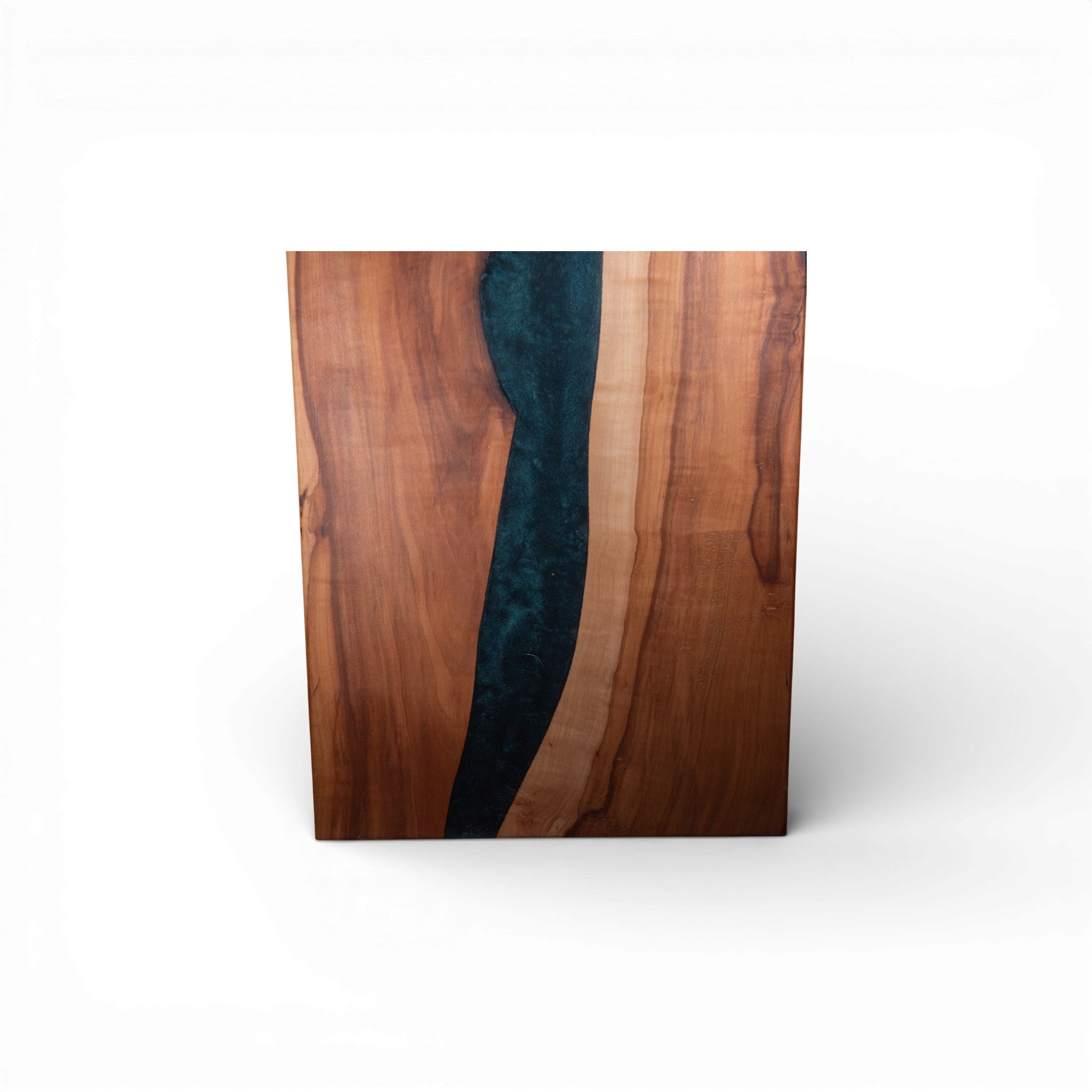 Apple Wood Dark Blue Epoxy Charcuterie Boards/Serving Board